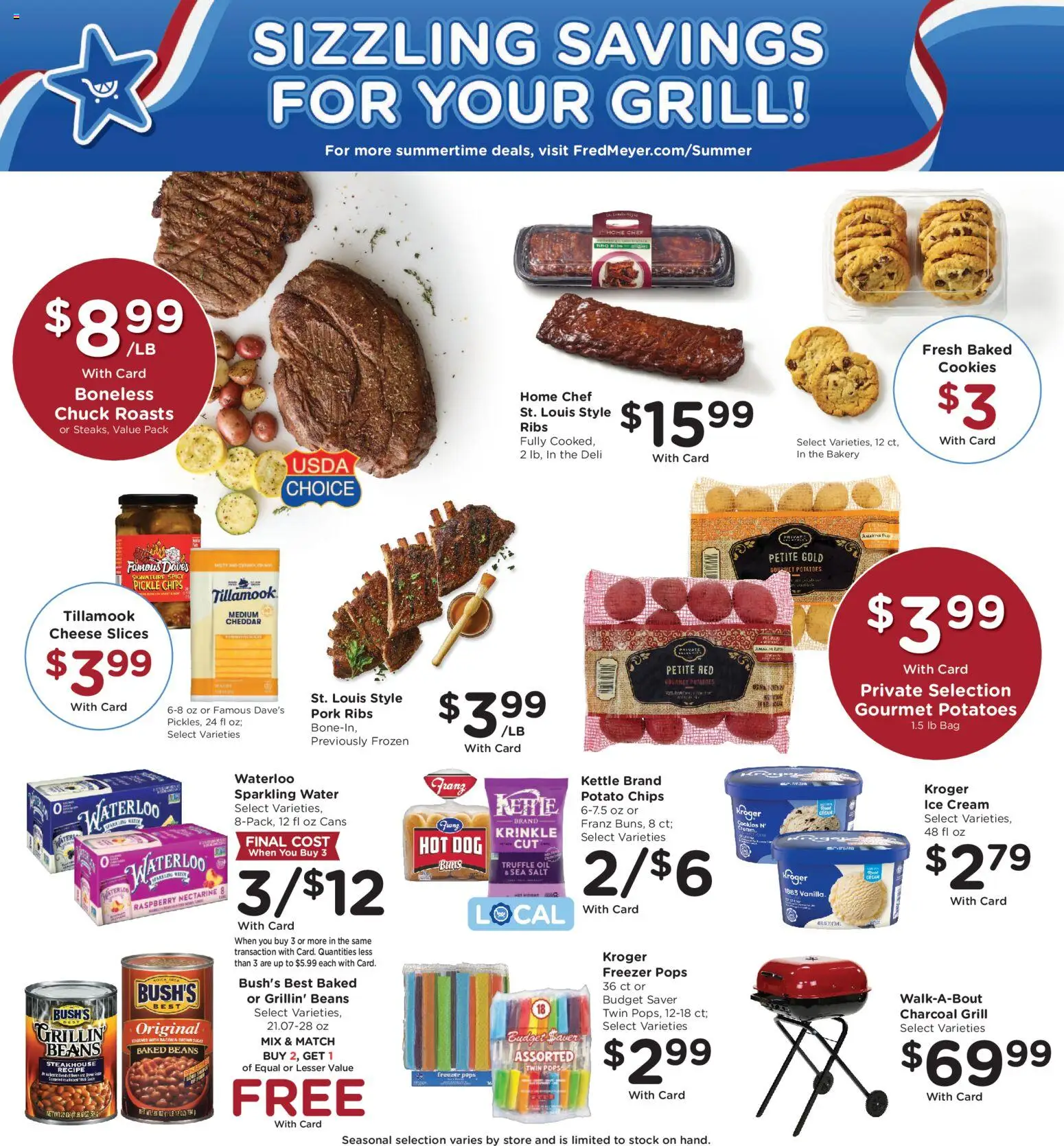 Fred Meyer Weekly Ad - valid from 08/19/2026 | Page: 7 | Products: Charcoal, Cheese, Cream, Raspberry