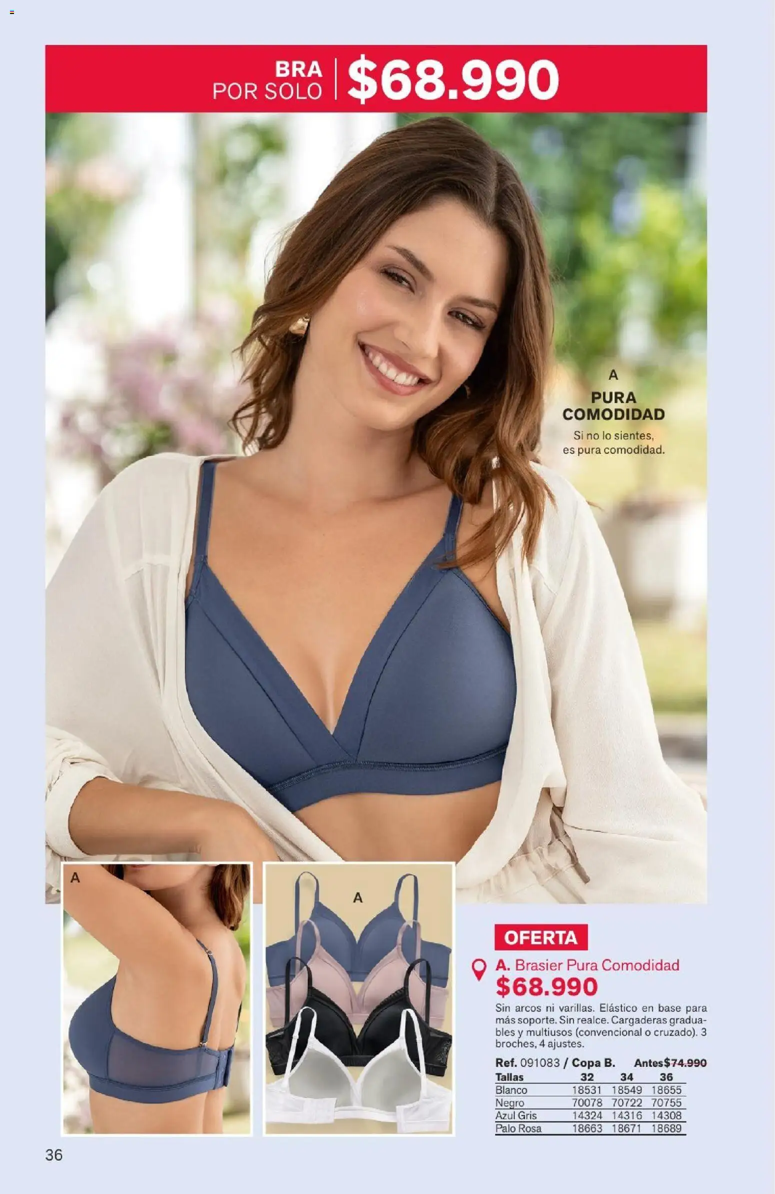 Leonisa revista - valida desde el 04/08/2026 | Página: 36 | Productos: Brasier