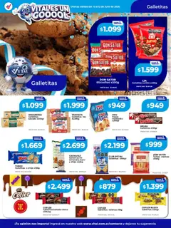 Vista previa Vital ofertas válido desde el 06/07/2026 | Página: 15 | Productos: Galletitas, Bizcochos