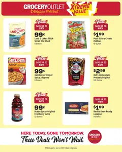 Preview of Grocery Outlet weekly ads valid from 20.05.2026 | Page: 12 | Products: Juice, Strawberries, Cream, Oven