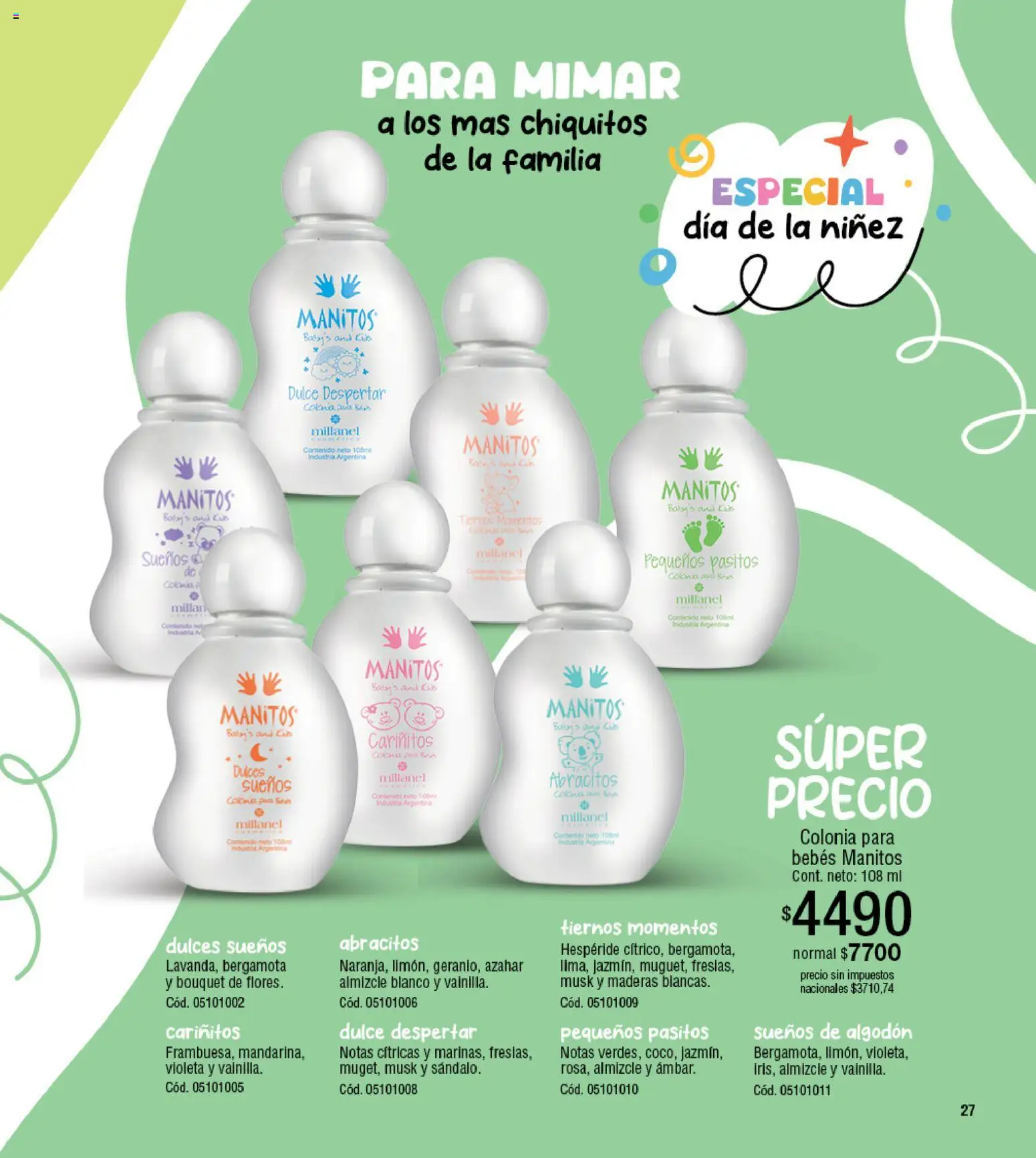 Millanel - Catálogo │ válido desde el 20/07/2026 | Página: 27 | Productos: Algodón, Dulce, Dulces