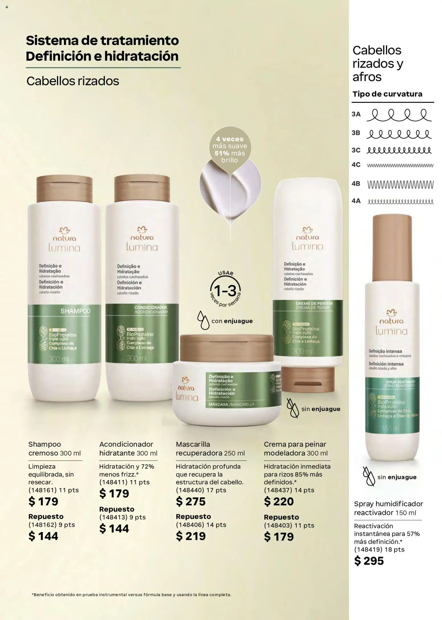 Nuevas ofertas de Natura válidas en toda la República Mexicana desde el 02/10/2026. ¡Encuentra las mejores ofertas en Natura campaña  15 2026! | Página: 142 | Productos: Crema de peinar, Shampoo, Mascarilla, Acondicionador