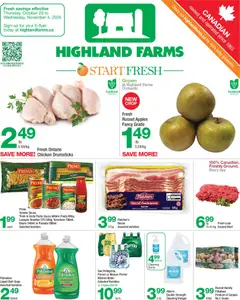 Preview of Highland Farms weekly flyer / circulaire from shop Highland Farms valid from Oct 29, 2026