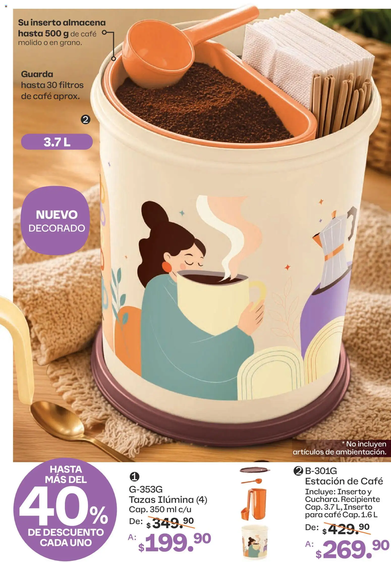 Nuevas ofertas de Tupperware válidas en toda la República Mexicana desde el 07/09/2026. ¡Encuentra las mejores ofertas en Tupperware catálogo! | Página: 55 | Productos: Café
