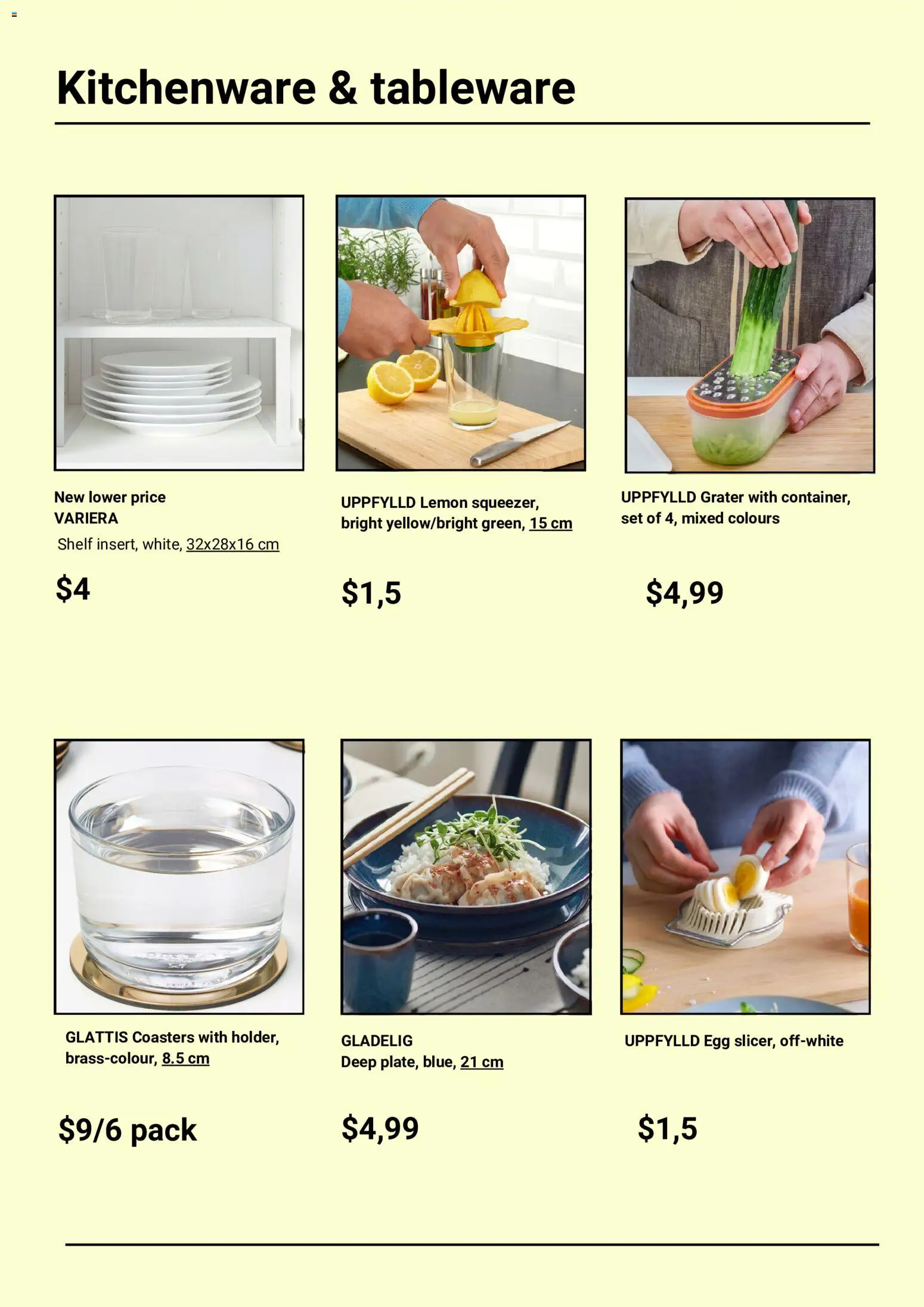 IKEA catalogue - valid from 22.05.2026 | Page: 2 | Products: Shelf, Coasters, Lemon