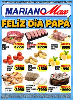 Vista previa Mariano Max - Catálogo válido desde el 16.06.2026 | Página: 4 | Productos: Papa, Tomate, Torta, Cerdo