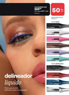 Vista previa de AVON campaña 12 2026, nuevo folleto de la tienda, válido en México a partir del 20/08/2026 | Página: 47 | Productos: Mate, Delineador, Sobre