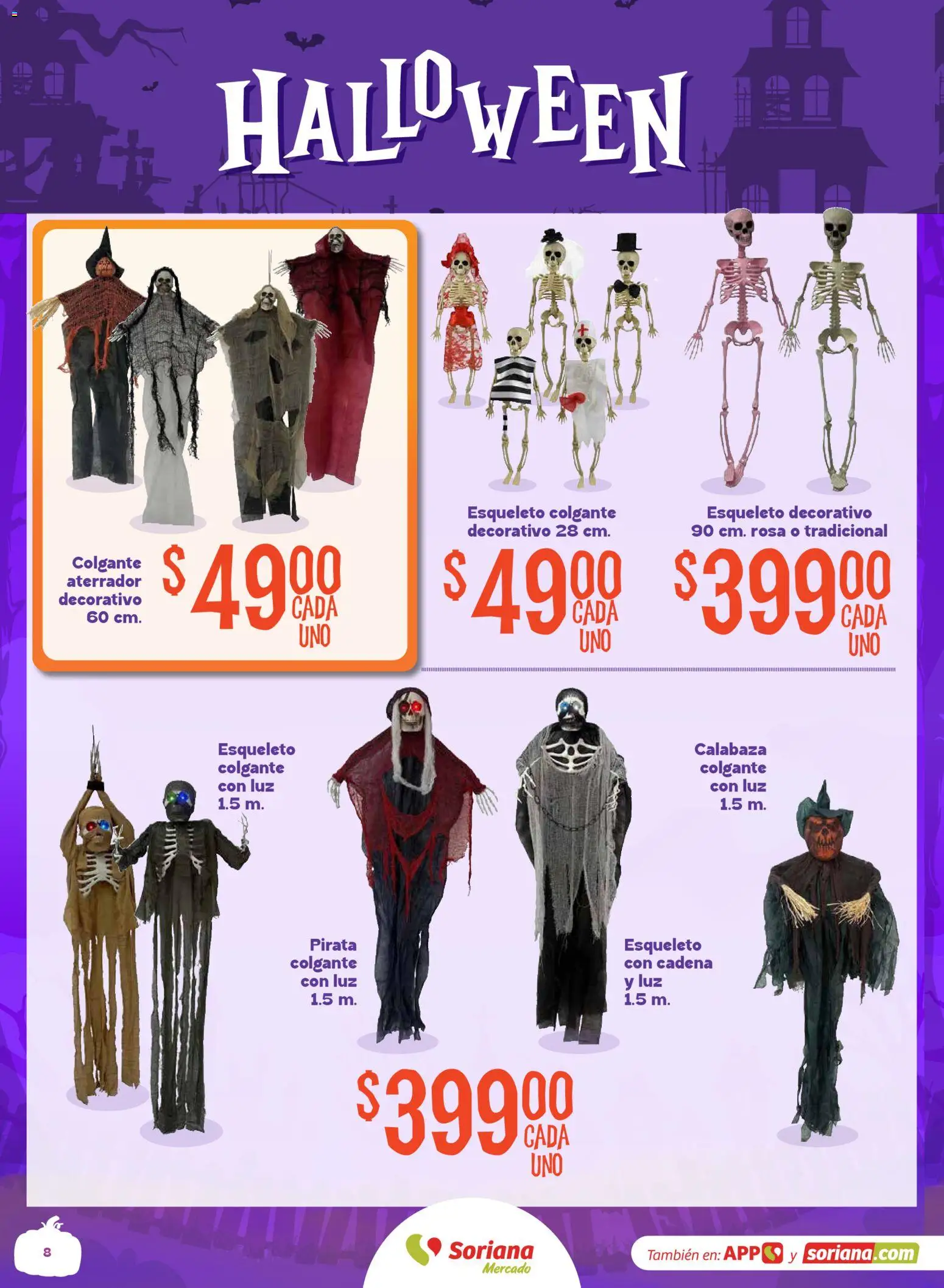 Nuevas ofertas de Soriana válidas en toda la República Mexicana desde el 08/09/2026. ¡Encuentra las mejores ofertas en Soriana Halloween y Día de muertos Mercado Nacional! | Página: 8