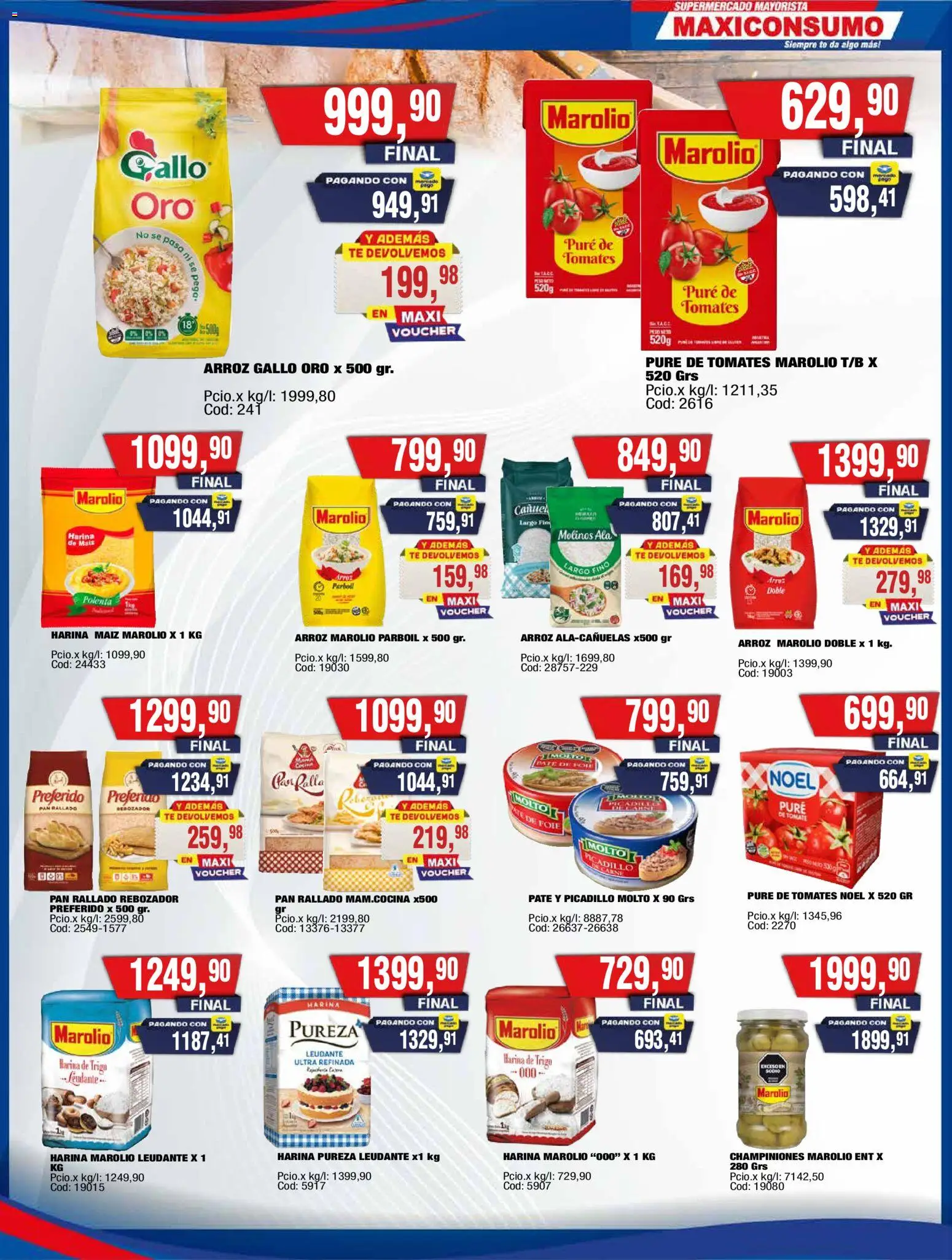 Maxiconsumo - Ofertas │ válido desde el 28/09/2026 | Página: 6 | Productos: Polenta, Tomate, Té, Picadillo