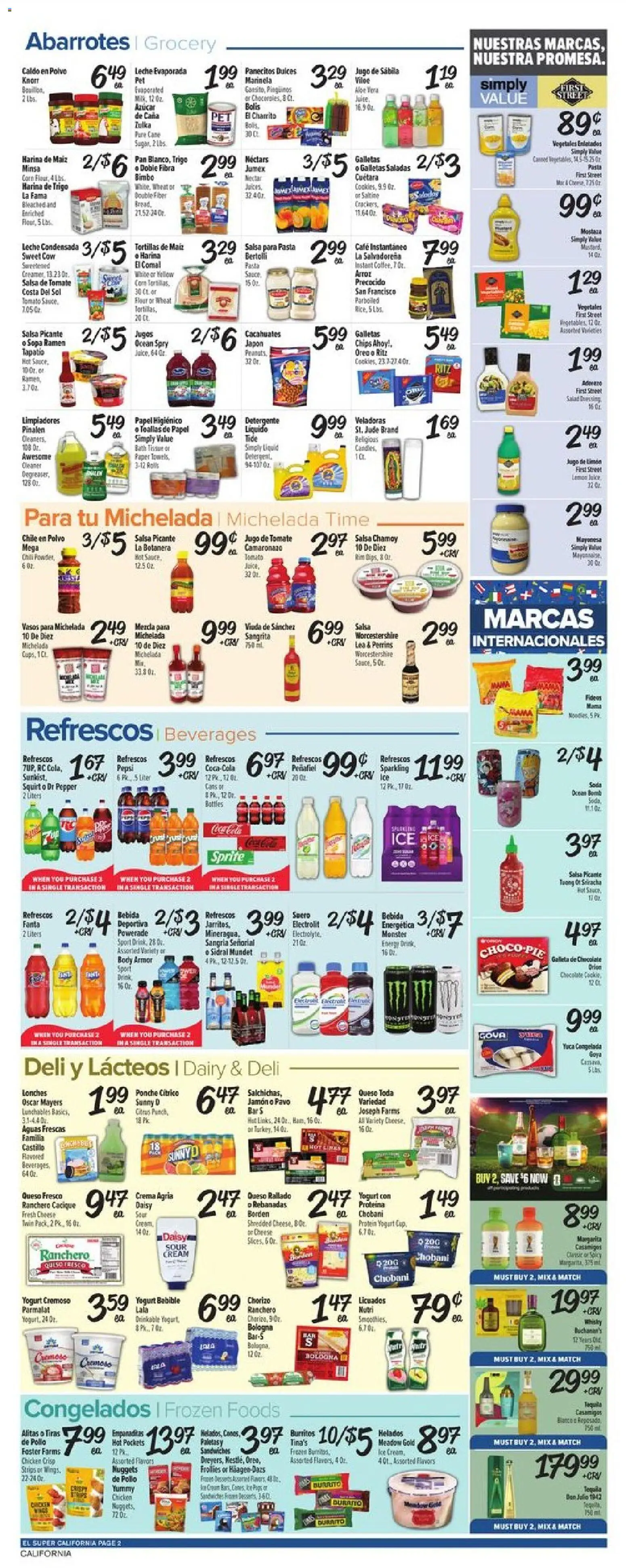 El Super Weekly Ad - CA - valid from 17.06.2026 | Page: 2 | Products: Corn, Pan, Yogurt, Pasta