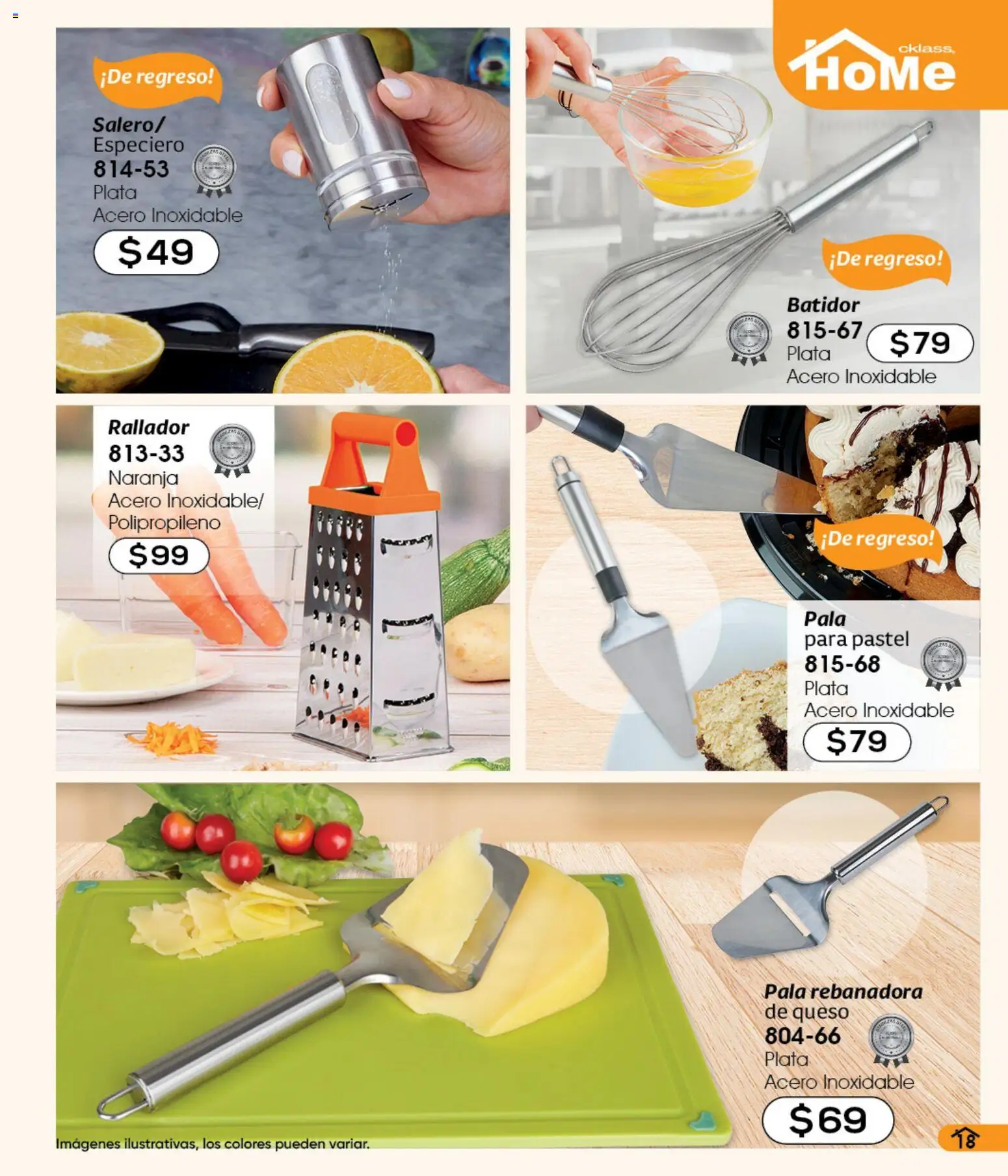 Nuevas ofertas de Cklass válidas en toda la República Mexicana desde el 05.03.2026. ¡Encuentra las mejores ofertas en Cklass catálogo Verano WE! | Página: 68 | Productos: Pala, Queso, Pastel, Batidor