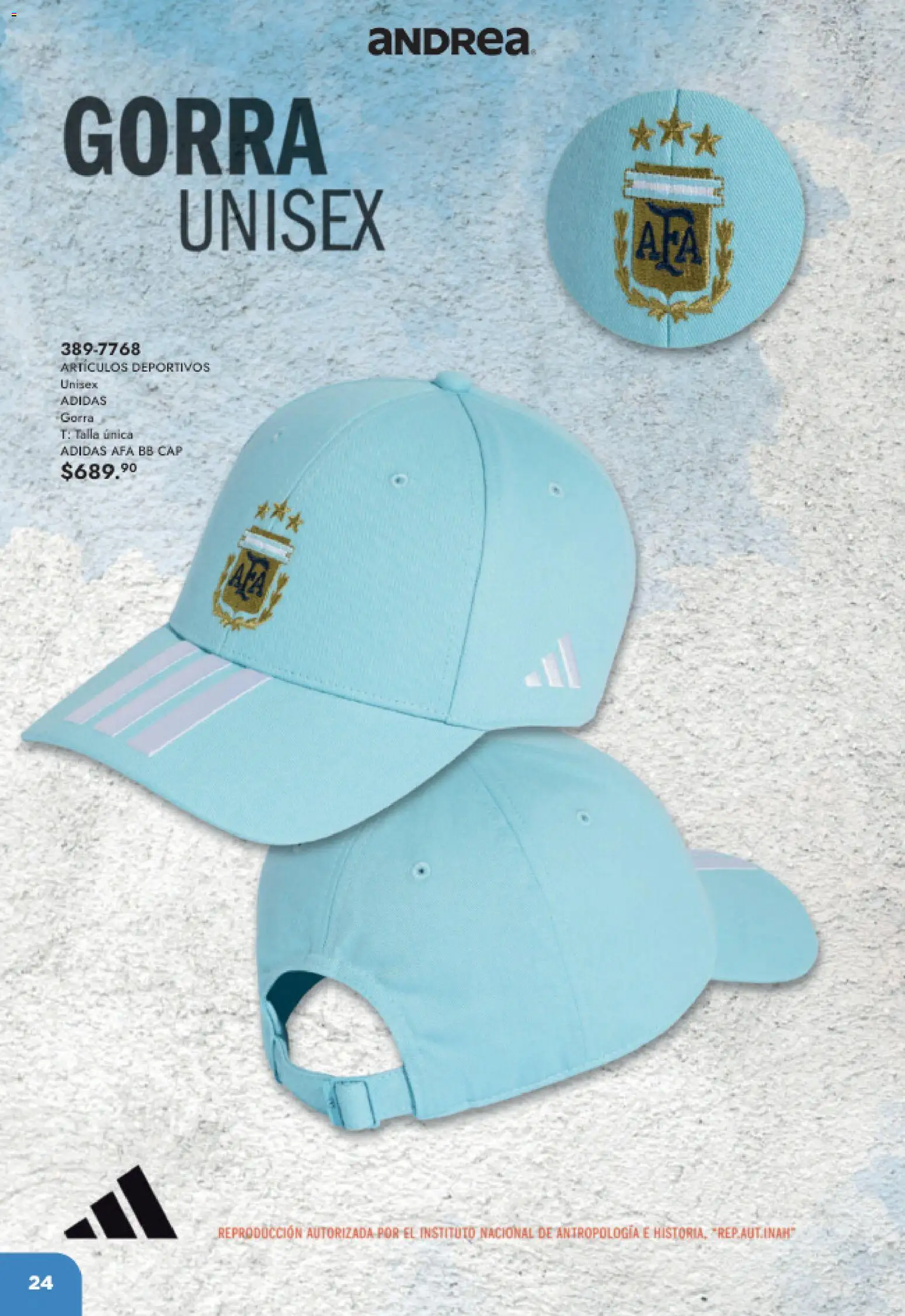 Nuevas ofertas de Andrea válidas en toda la República Mexicana desde el 17.05.2026. ¡Encuentra las mejores ofertas en Andrea catálogo Listos para ganar! | Página: 24 | Productos: Gorra
