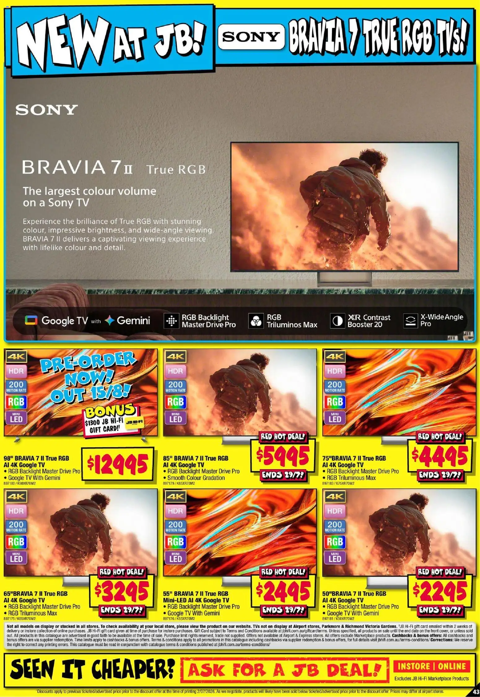 JB Hi-Fi catalogue - valid from 16/07/2026 | Page: 43 | Products: Date, Tv