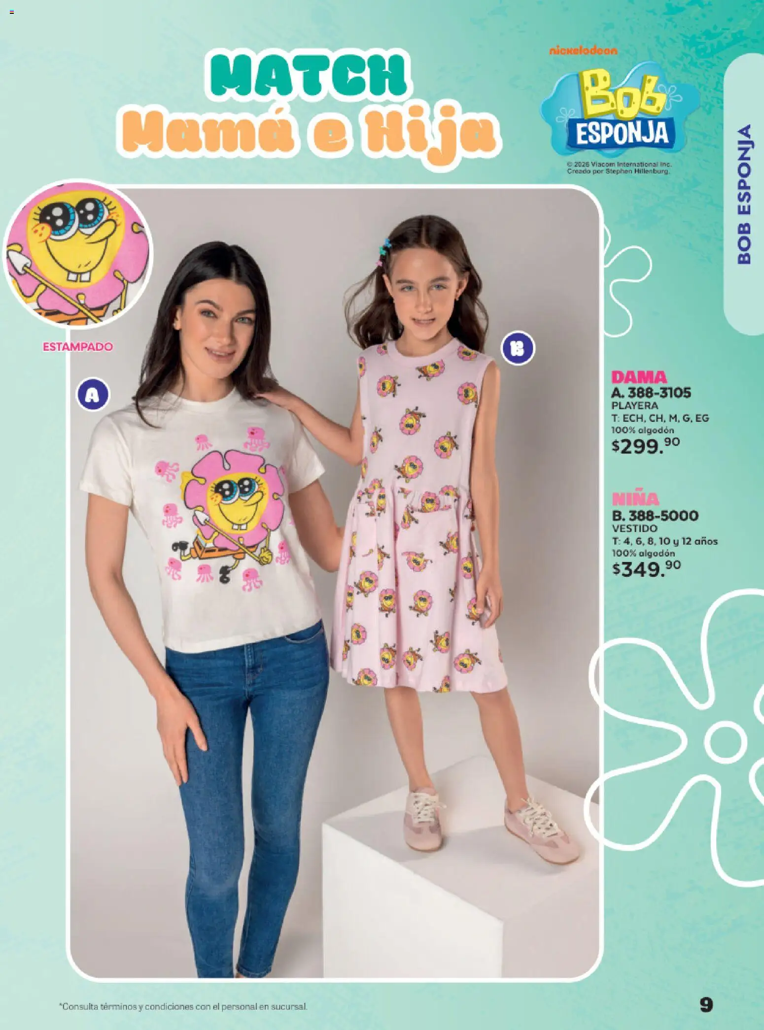 Nuevas ofertas de Andrea válidas en toda la República Mexicana desde el 24.05.2026. ¡Encuentra las mejores ofertas en Andrea catálogo Lo más divertindo en ropa! | Página: 9 | Productos: Esponja, Algodón, Vestido, Playera