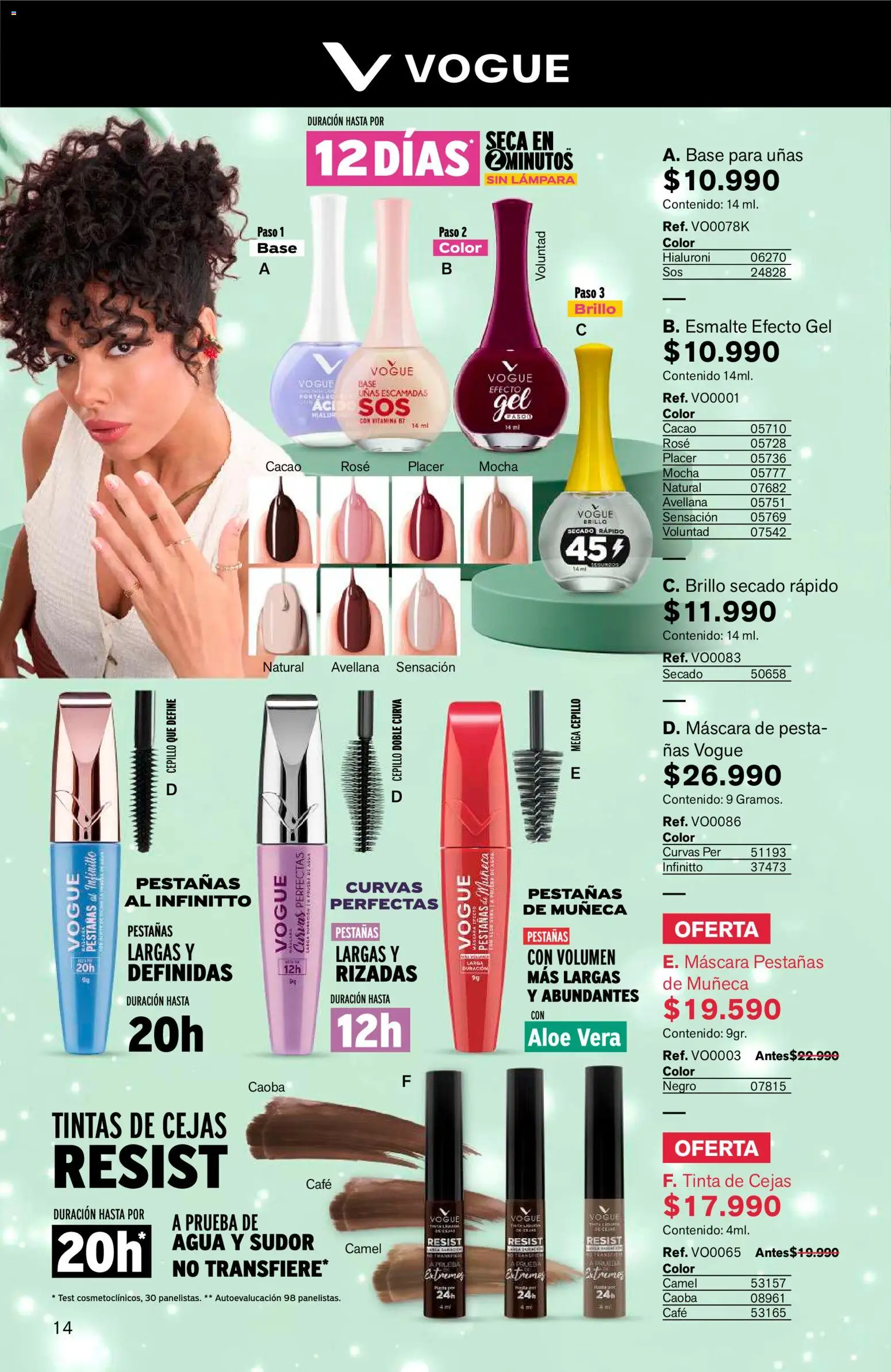 Leonisa revista - valida desde el 15/07/2026 | Página: 14 | Productos: Agua, Brillo, Muñeca, Máscara
