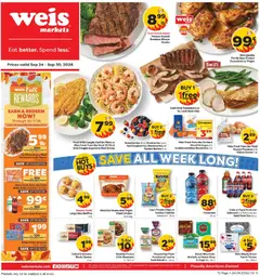 Preview of Weis weekly ads valid from 09/24/2026