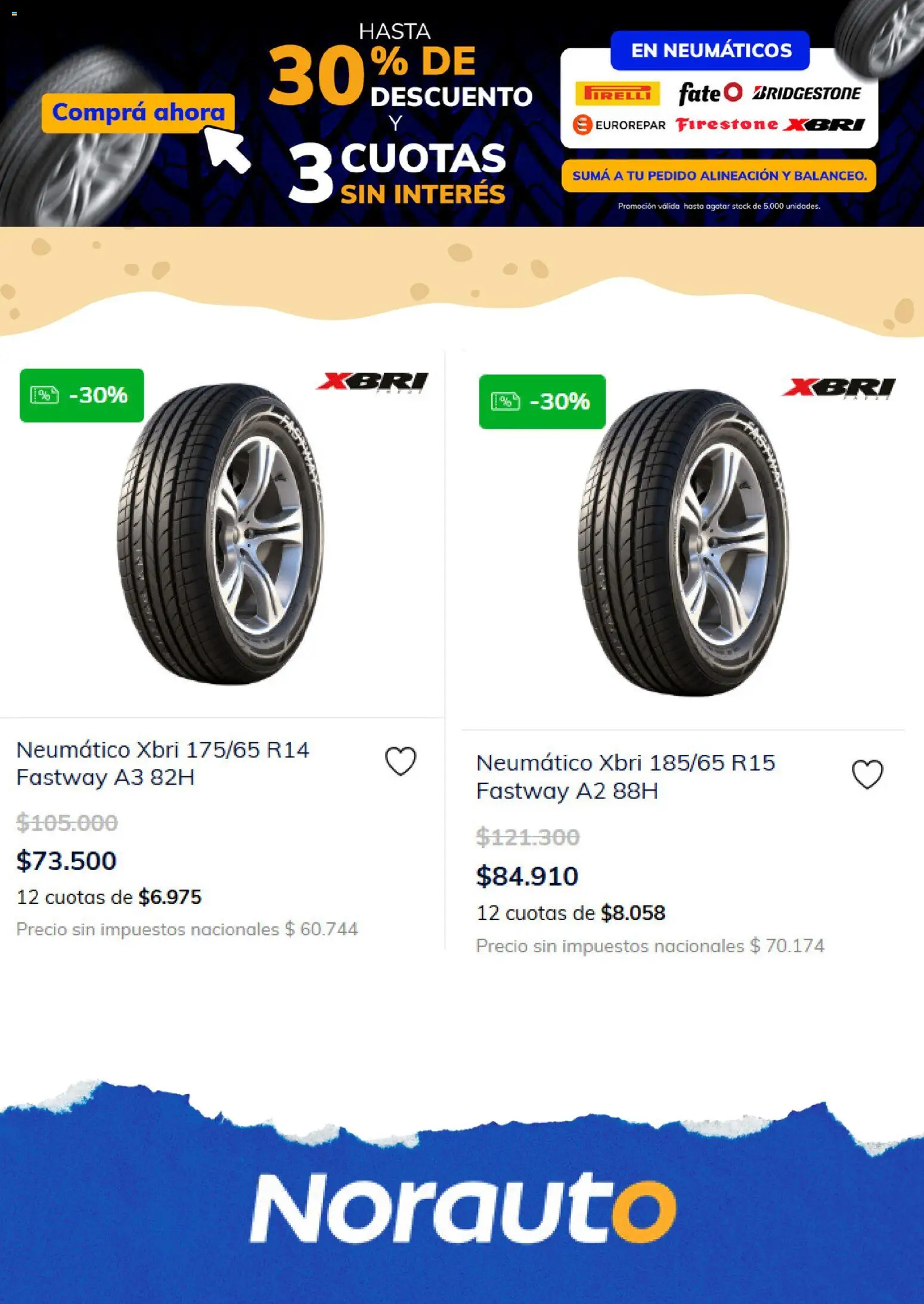 Norauto - Catálogo │ válido desde el 01/09/2026 | Página: 4 | Productos: Neumáticos