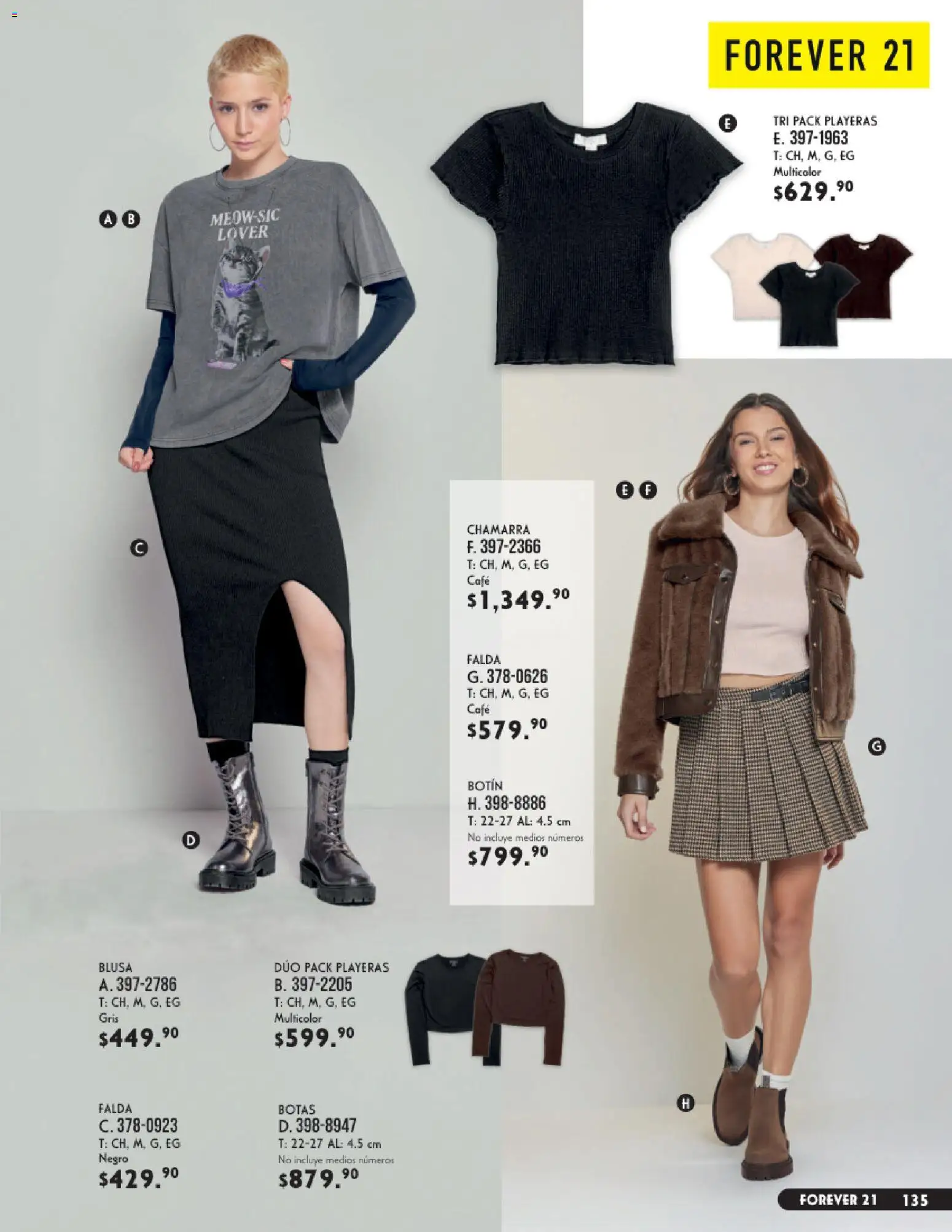 Nuevas ofertas de Andrea válidas en toda la República Mexicana desde el 23/08/2026. ¡Encuentra las mejores ofertas en Andrea catálogo Vestir! | Página: 135 | Productos: Blusa, Chamarra, Café, Botín
