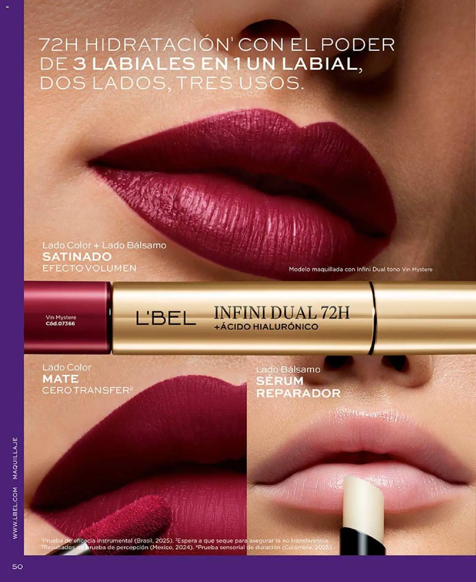 Catálogo L'Bel Campaña 9 │ válido desde el 17.05.2026 | Página: 50 | Productos: Bálsamo, Maquillaje, Mate, Serum
