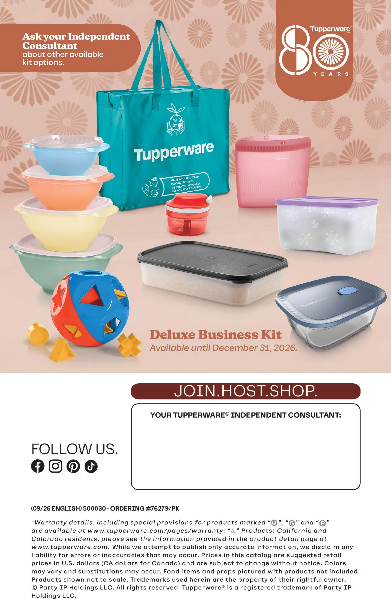 Tupperware flyer valid from Sep 1, 2026 | Page: 13