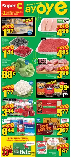 Preview of Super C weekly flyer / circulaire from shop Super C valid from Aug 27, 2026