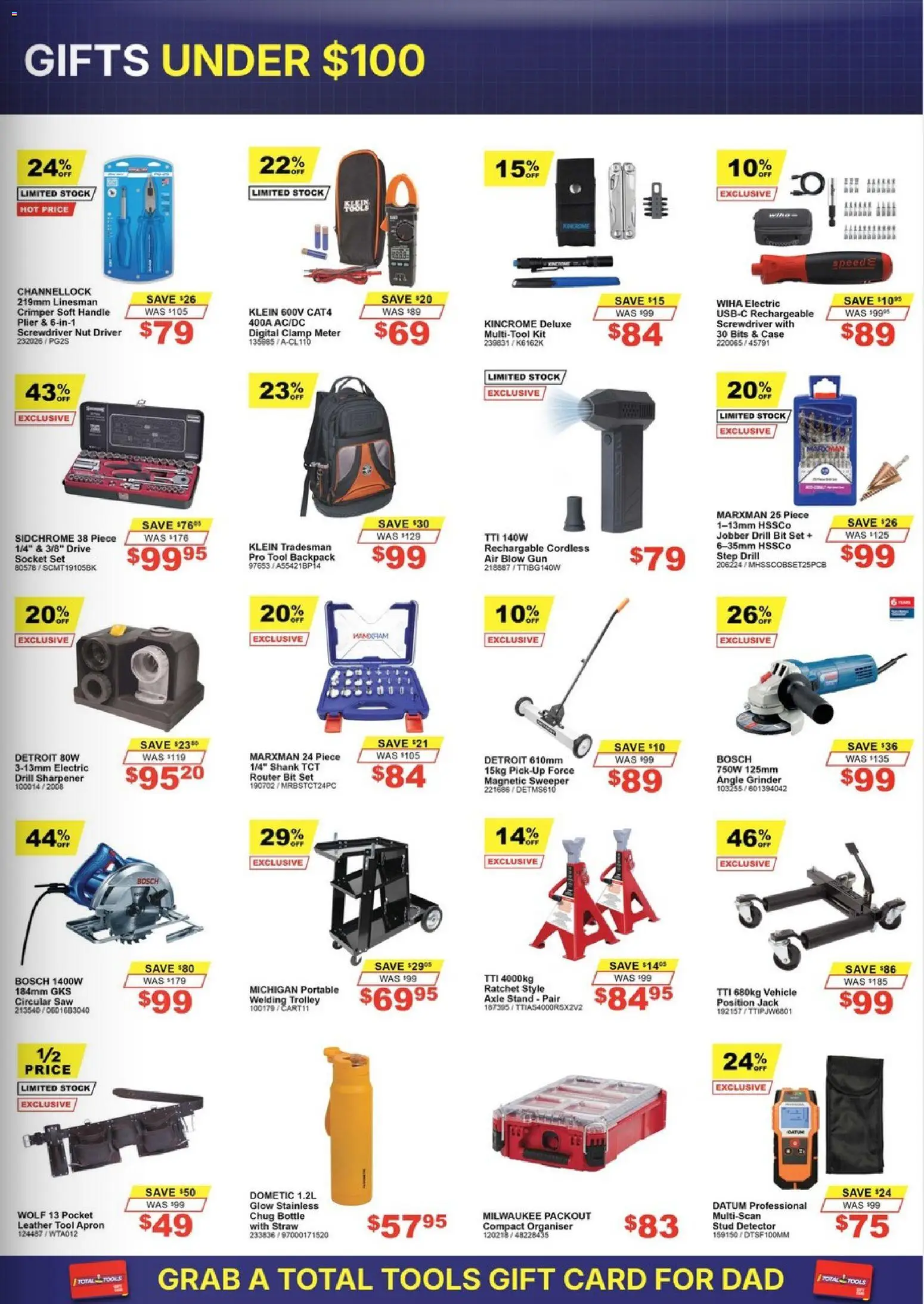 Total Tools catalogue - valid from 25/08/2026 | Page: 3 | Products: Socket, Trolley, Case, Tools