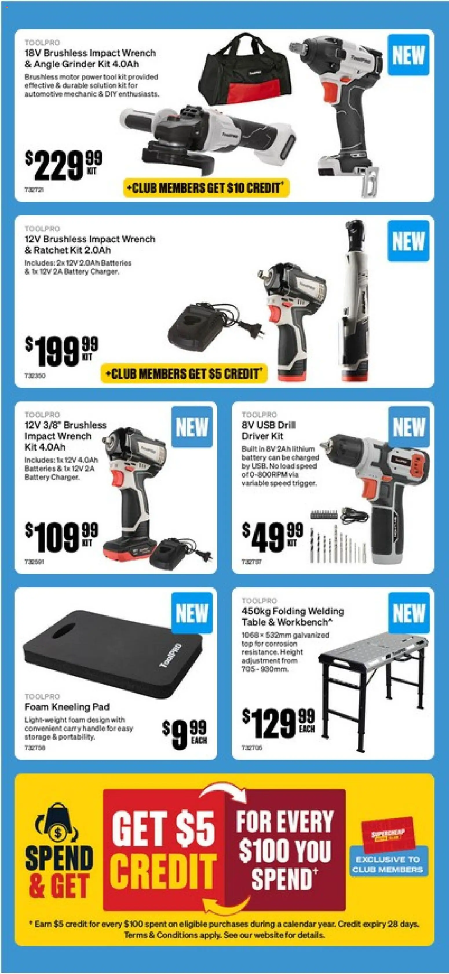 Supercheap Auto catalogue - valid from 10.06.2026 | Page: 44 | Products: Table, Batteries, Usb, Grinder