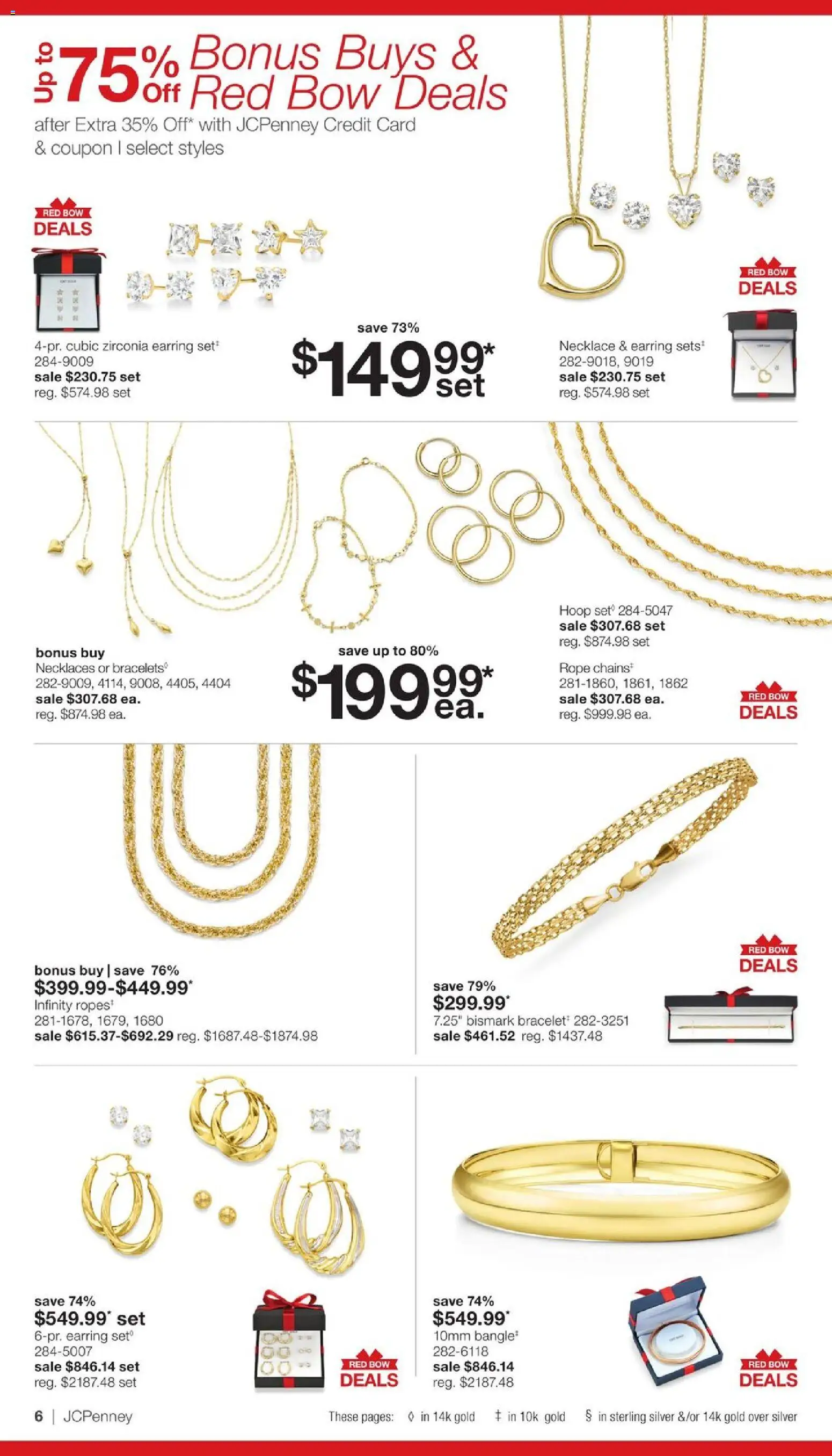 JCPenney Our Biggest Jewelry Sale of the Season - valid from 09/28/2026 | Page: 5 | Products: Bow