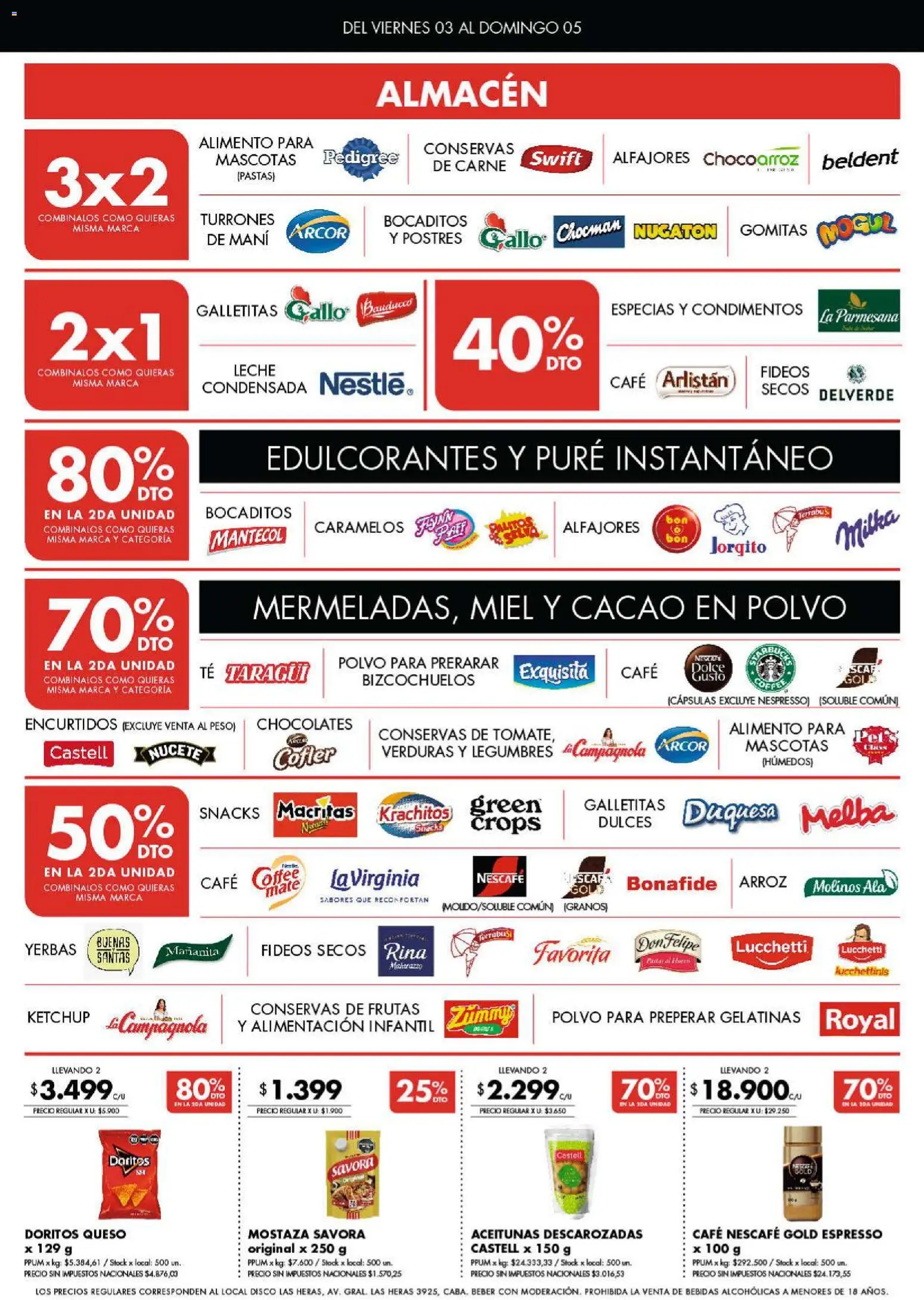 Disco - Córdoba │ válido desde el 03/07/2026 | Página: 2 | Productos: Gomitas, Aceitunas, Café, Té