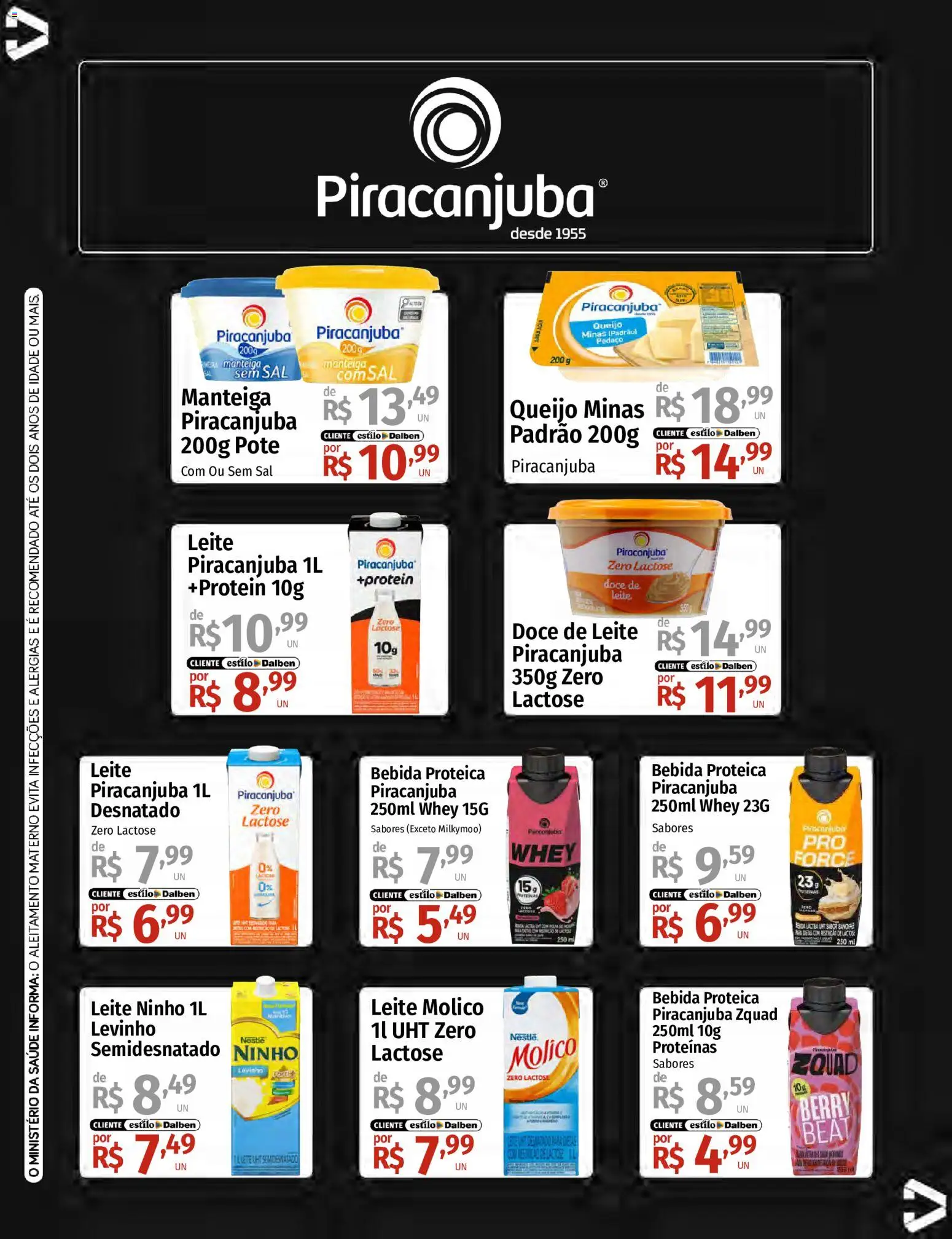Supermercado Dalben Folheto - válido de 18.05.2026 | Página: 6 | Produtos: Leite, Manteiga, Queijo, Bebida