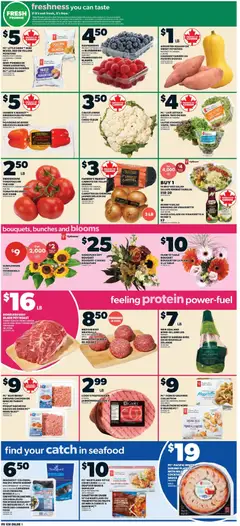 Preview of Valu Mart weekly flyer from shop Valu Mart valid from Oct 1, 2026 | Page: 3 | Products: Seafood, Roast, Sweet potatoes, Chicken