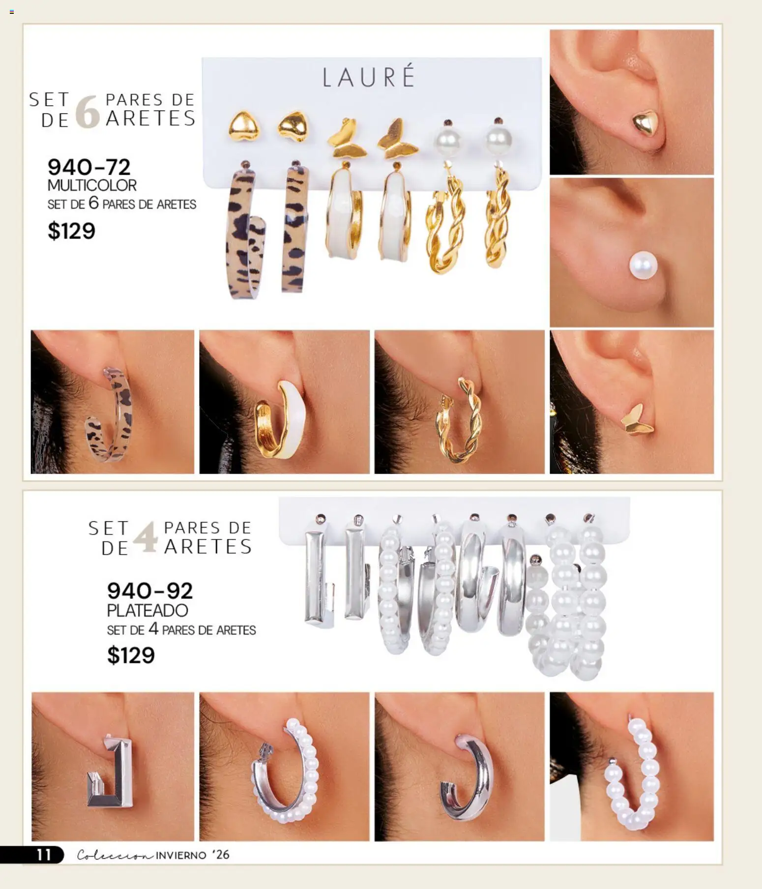 Nuevas ofertas de Cklass válidas en toda la República Mexicana desde el 11/09/2026. ¡Encuentra las mejores ofertas en Cklass catálogo We Invierno! | Página: 50 | Productos: Aretes