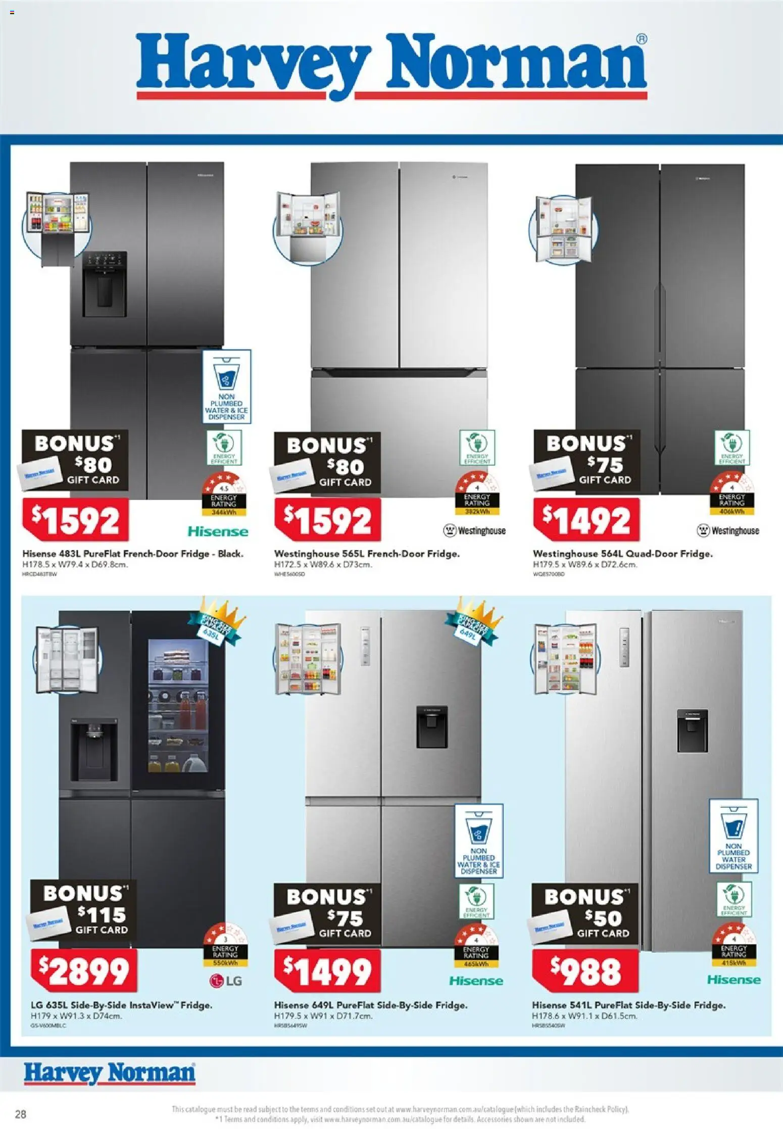 Harvey Norman catalogue - valid from 06/08/2026 | Page: 28 | Products: Water, Accessories, Ice, Fridge