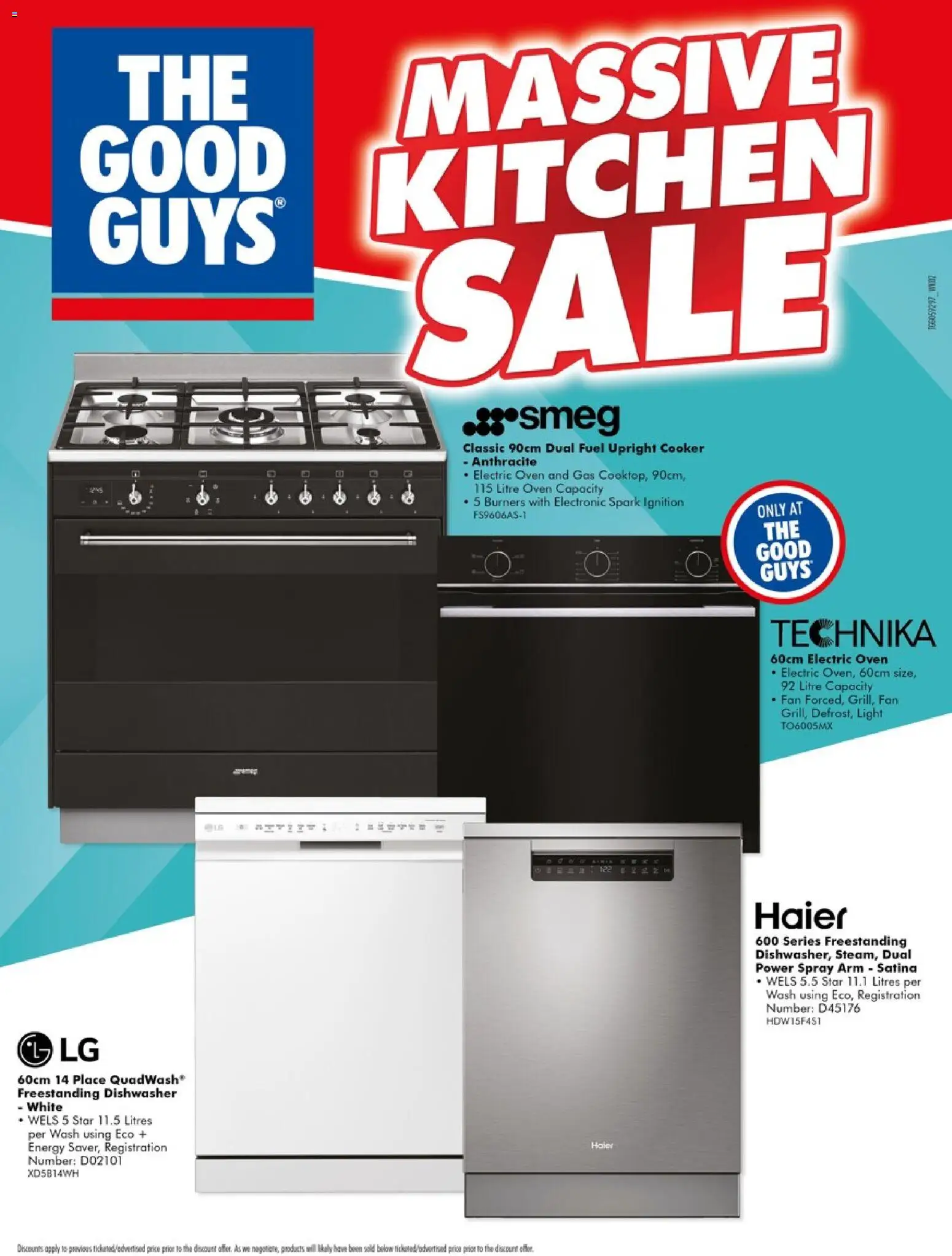 The Good Guys catalogue - valid from 09/07/2026 | Page: 1 | Products: Light, Oven, Dishwasher, Fan