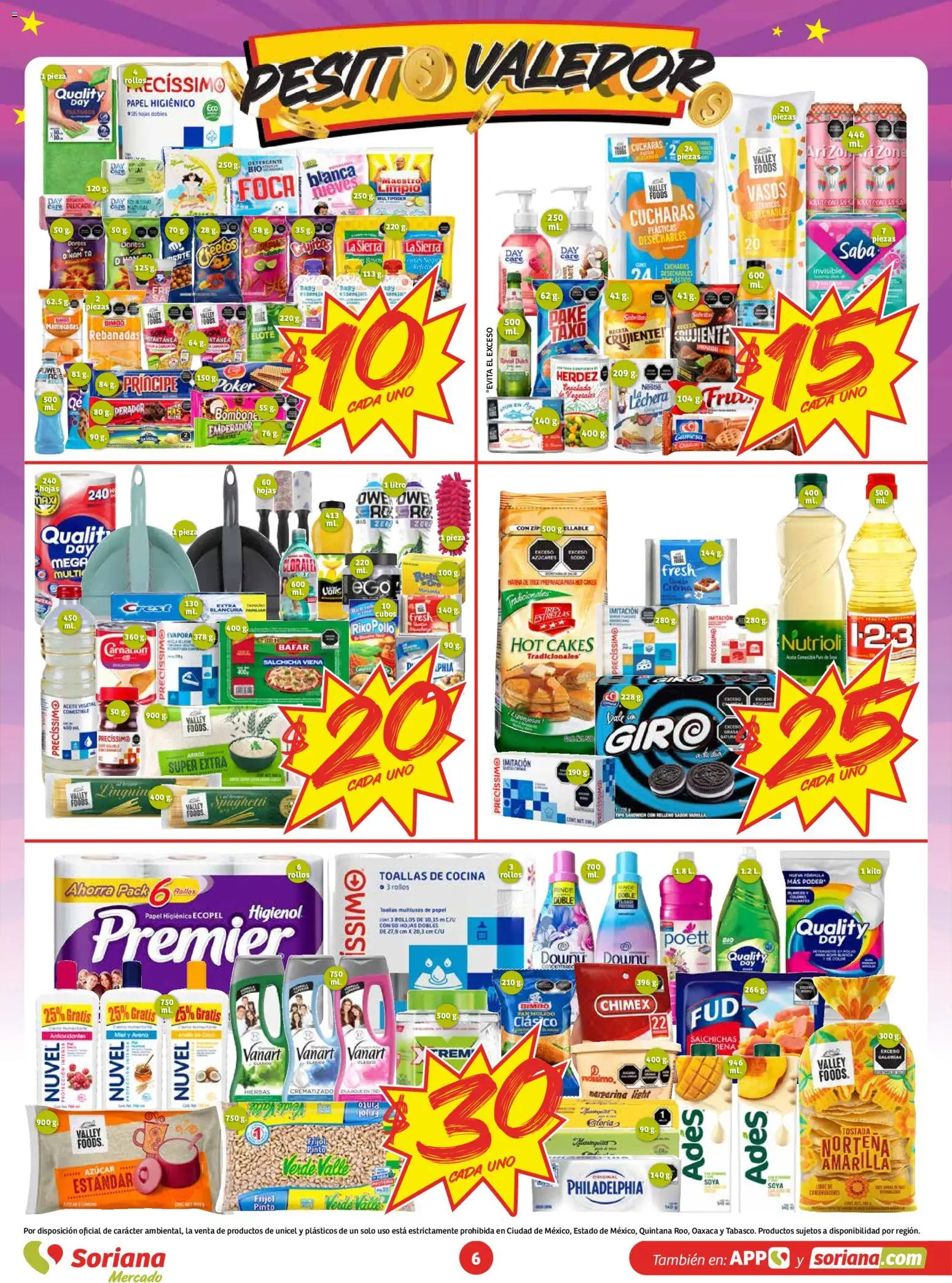 Nuevas ofertas de Soriana válidas en toda la República Mexicana desde el 02/10/2026. ¡Encuentra las mejores ofertas en Soriana Mercado - Ahorro constante y sonante! | Página: 6