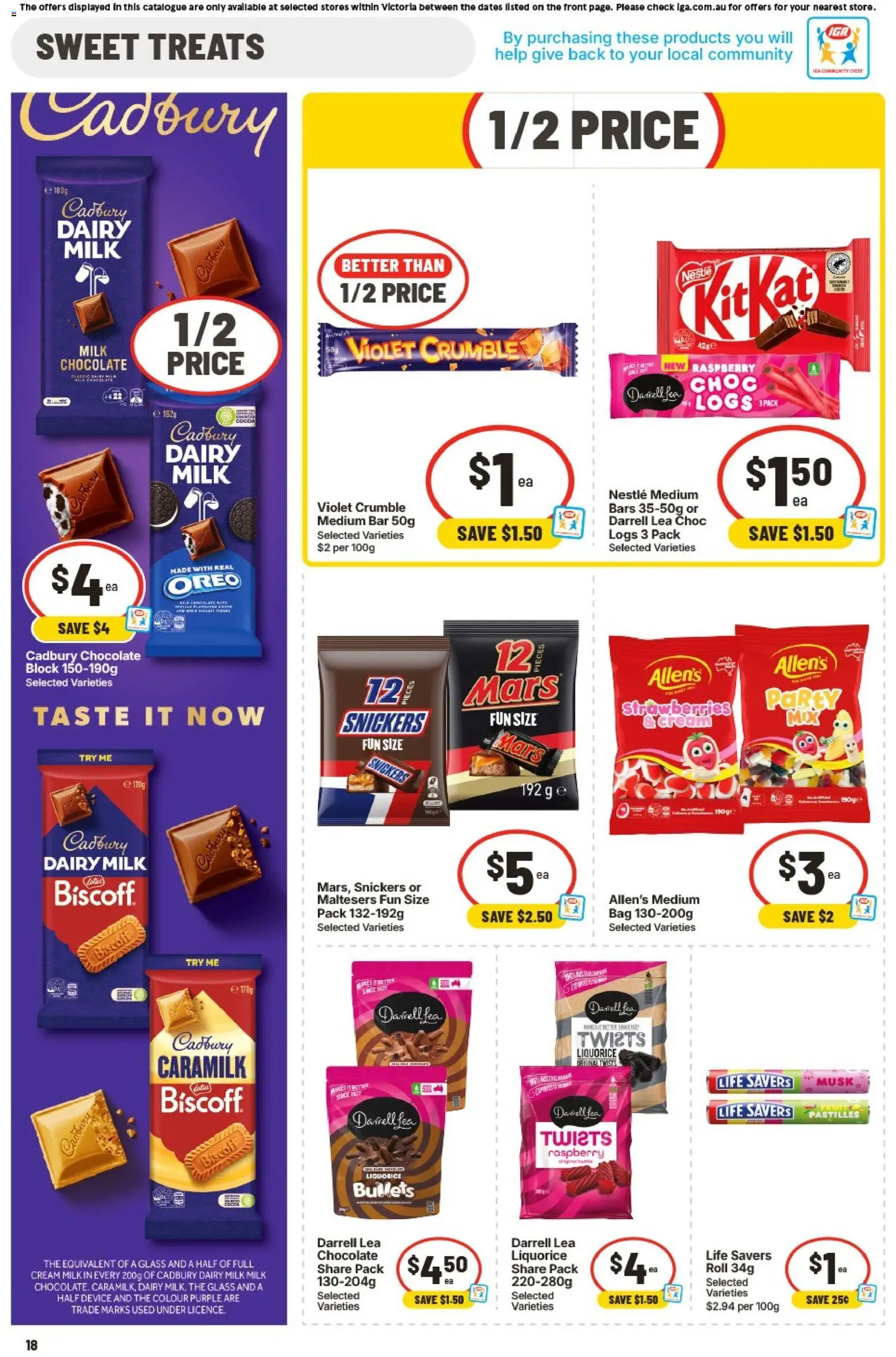 IGA catalogue - valid from 19/08/2026 | Page: 15 | Products: Milk, Cream, Oreo, Raspberry