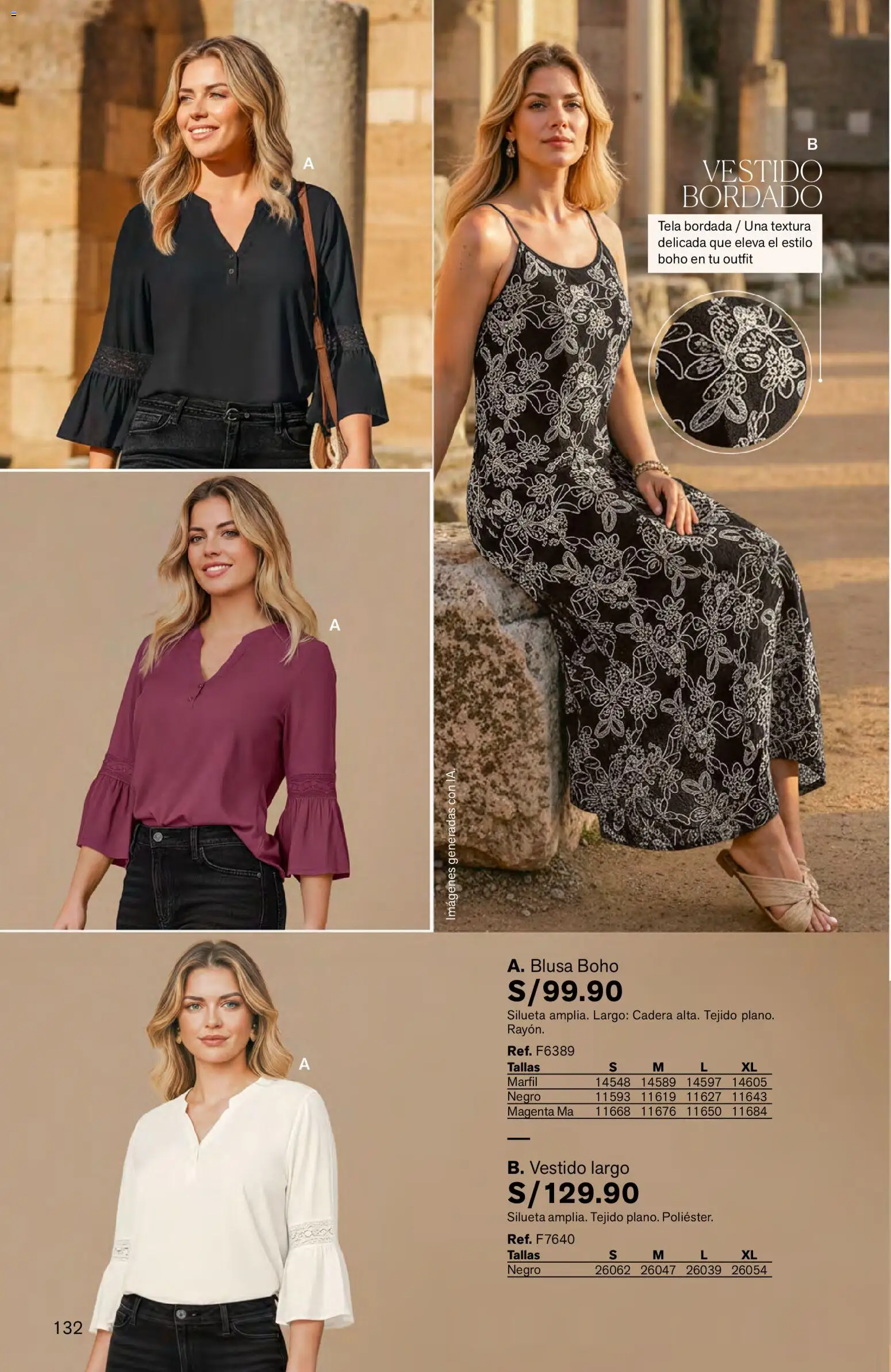 Catálogo Leonisa válido desde 04.06.2026 | Página: 132 | Productos: Blusa, Vestido