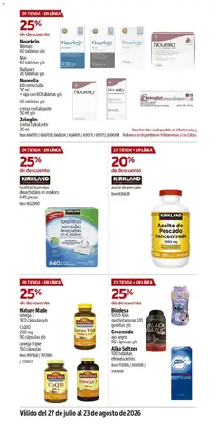 Vista previa de Nature Made omega 3 300 cápsulas y/o, Omega Triple (Omegas 3, 6 y 9), nuevo folleto de la tienda, válido en México a partir del 27/07/2026 | Página: 32