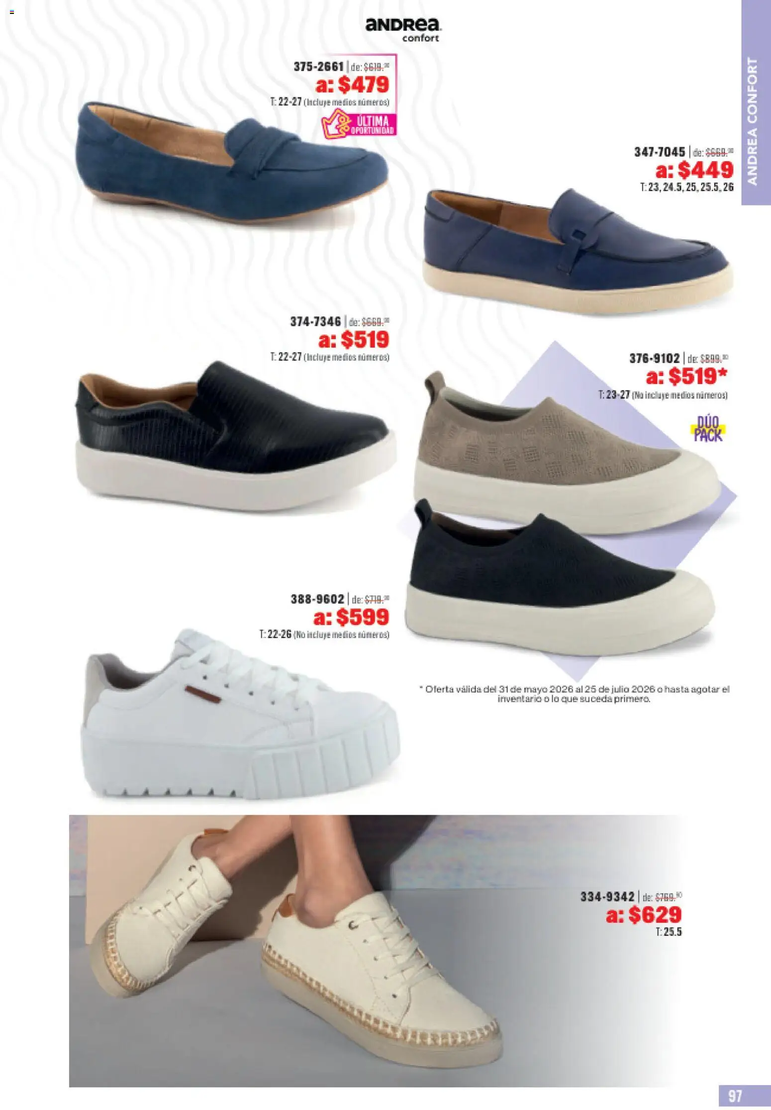 Nuevas ofertas de Andrea válidas en toda la República Mexicana desde el 31.05.2026. ¡Encuentra las mejores ofertas en Andrea catálogo Outlet! | Página: 97