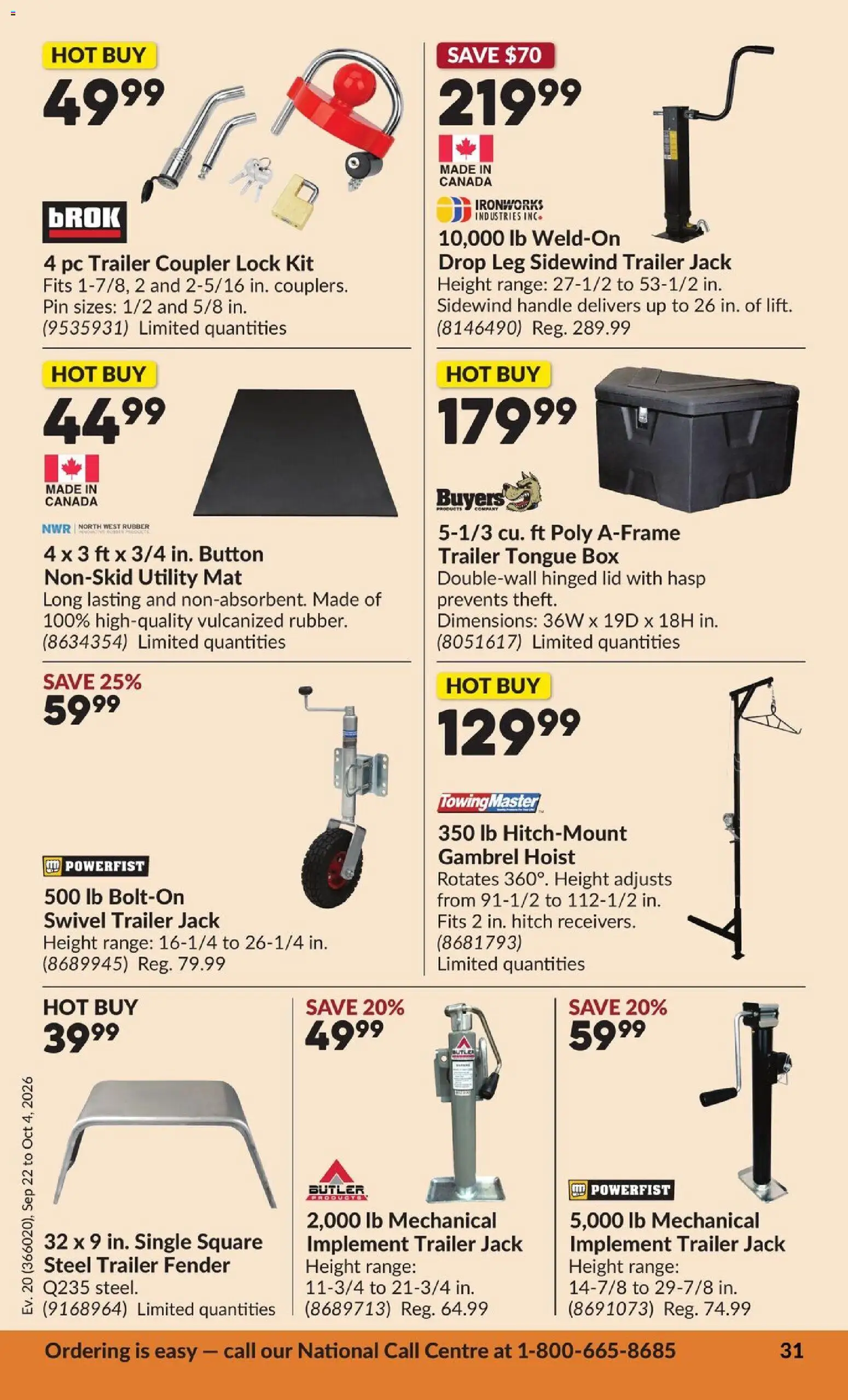 Princess Auto flyer valid from Sep 22, 2026 | Page: 36