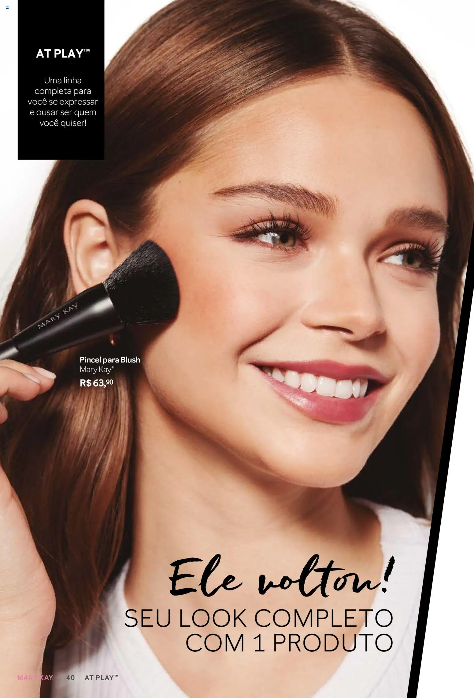 Mary Kay Folheto - válido de 01/03/2026 | Página: 40 | Produtos: Blush, Pincel