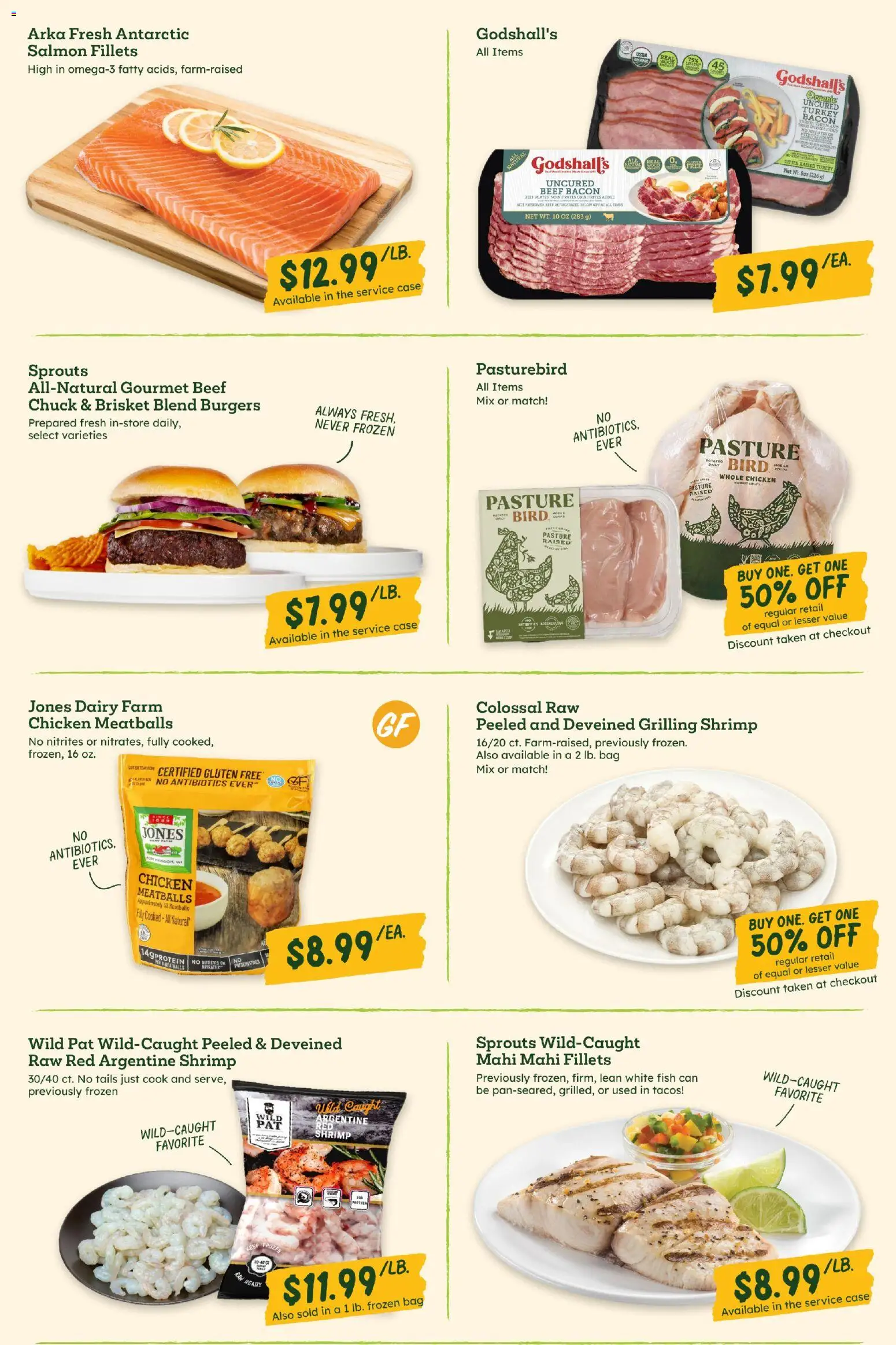 Sprouts Weekly Ad - valid from 09/23/2026 | Page: 4 | Products: Chicken, Fish, Beef, Whole chicken