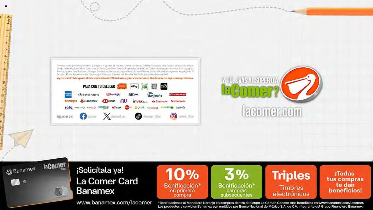 Nuevas ofertas de La Comer válidas en toda la República Mexicana desde el 19/08/2026. ¡Encuentra las mejores ofertas en La Comer folleto! | Página: 88 | Productos: Monedero, Banco, Té