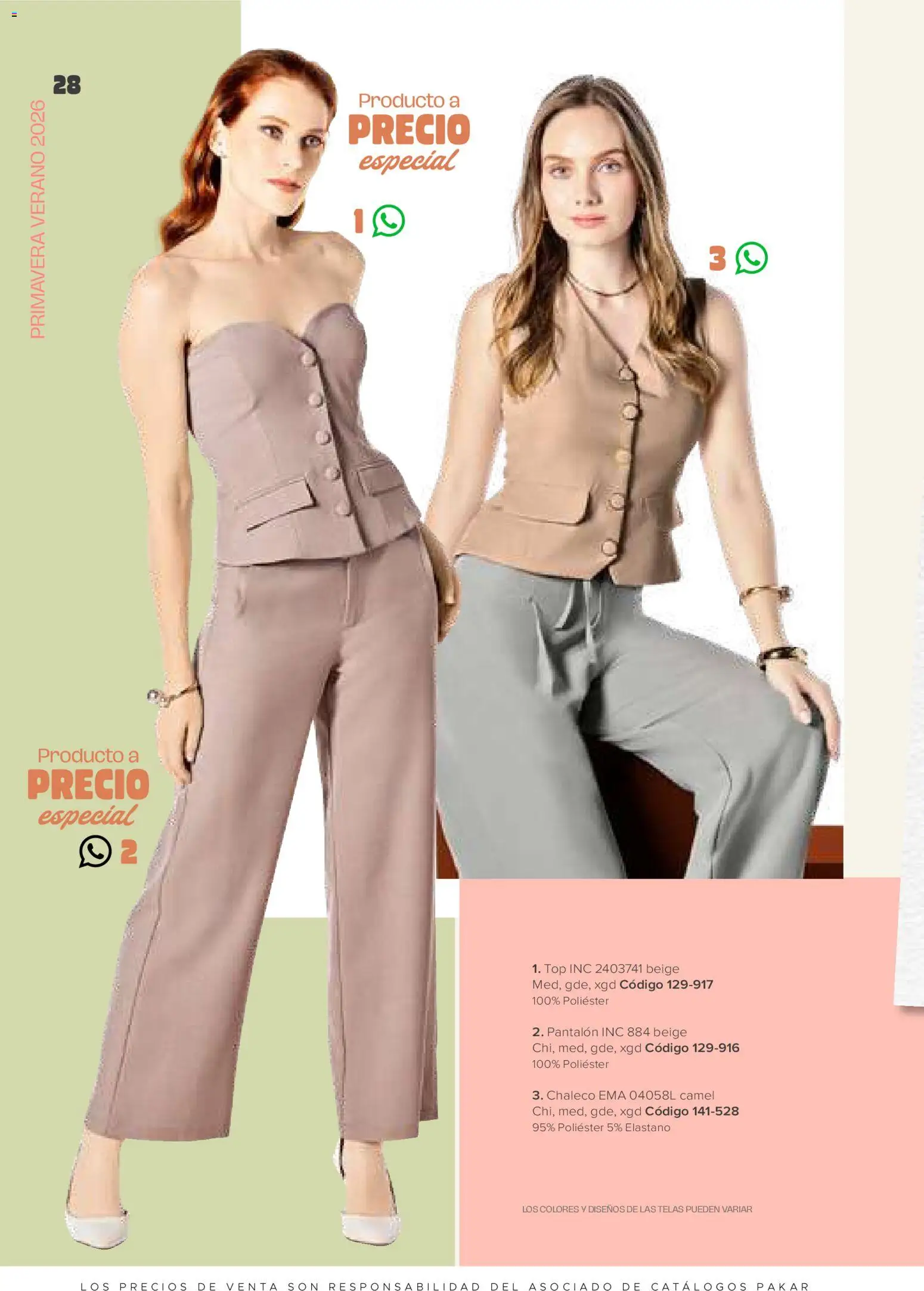 Nuevas ofertas de SC Pakar válidas en toda la República Mexicana desde el 30.01.2026. ¡Encuentra las mejores ofertas en SC Pakar catálogo Ropa! | Página: 28 | Productos: Chaleco, Top