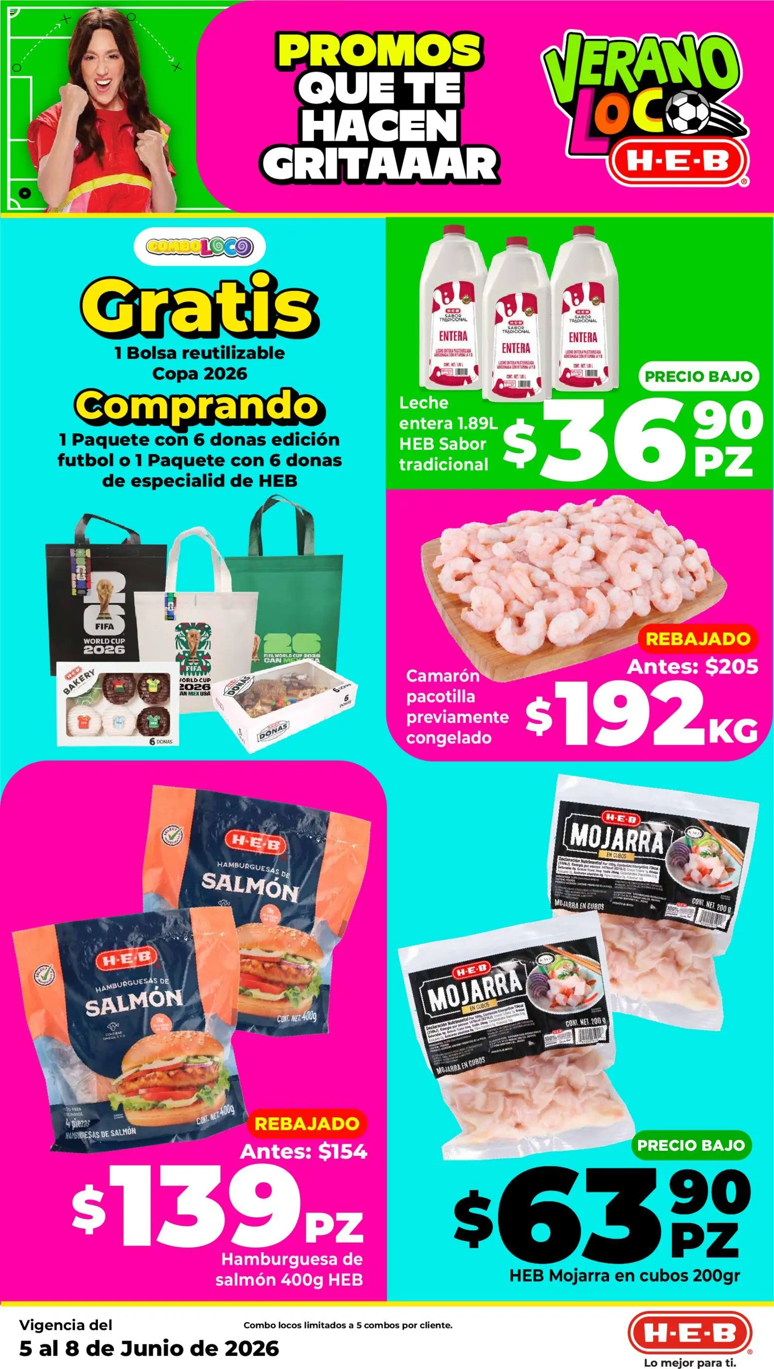 Nuevas ofertas de H-E-B válidas en toda la República Mexicana desde el 05.06.2026. ¡Encuentra las mejores ofertas en H-E-B folleto! | Página: 17 | Productos: Bolsa, Leche, Té