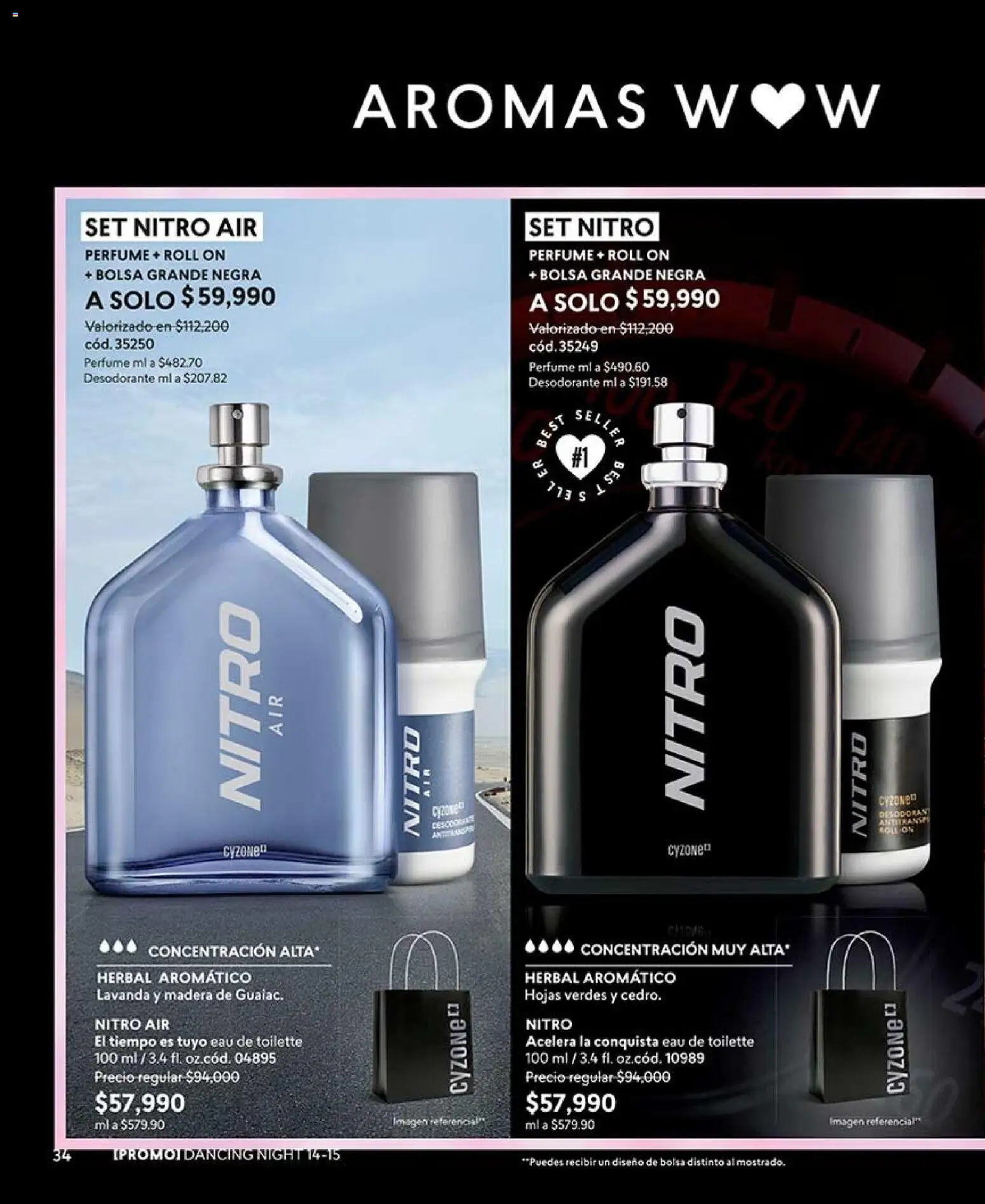CyZone revista - valida desde el 10/08/2026 | Página: 34 | Productos: Bolsa, Perfume, Eau de toilette, Desodorante