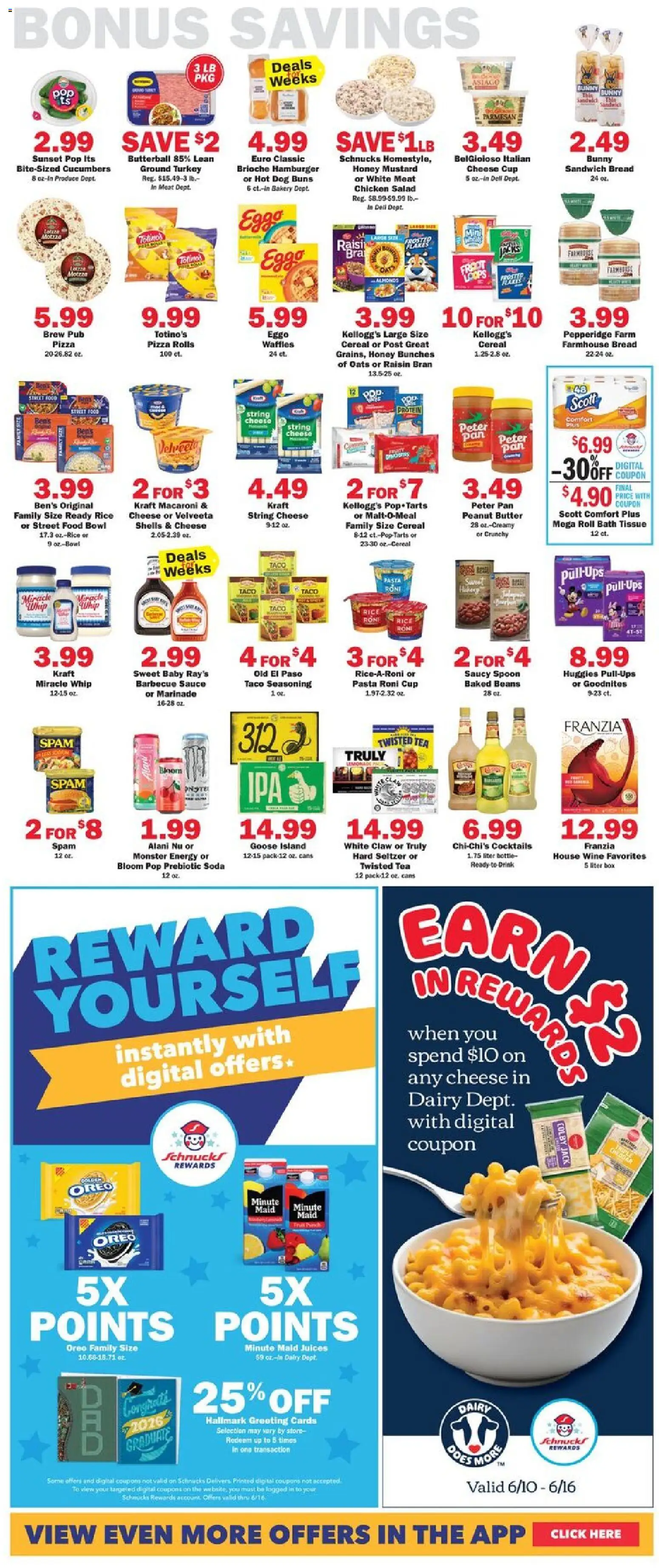 Schnucks Weekly Print Ad - IL - valid from 10.06.2026 | Page: 5 | Products: Box, Pasta, Cucumbers, Jacks
