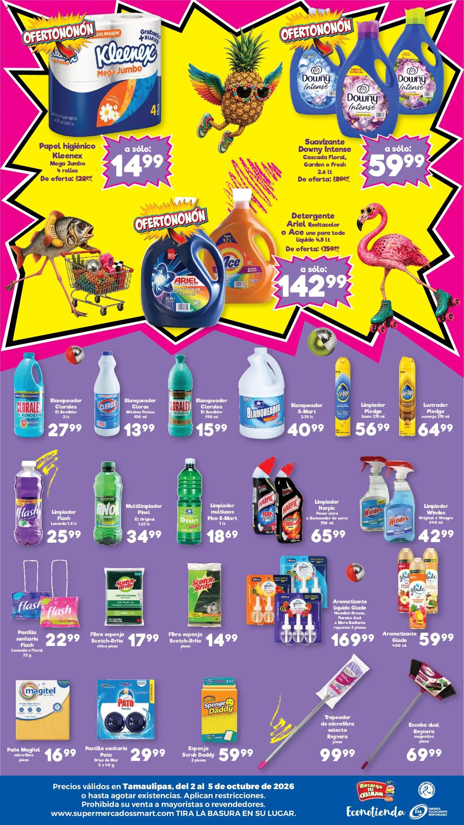 Nuevas ofertas de S-Mart válidas en toda la República Mexicana desde el 02/10/2026. ¡Encuentra las mejores ofertas en S-Mart folleto Matamoros, Nuevo Laredo, Reynosa! | Página: 2