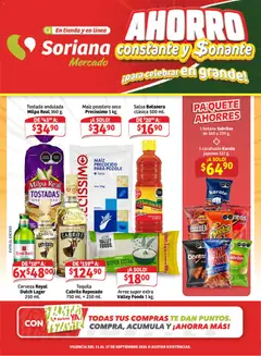 Vista previa de Soriana Mercado - Ahorro constante y sonante Mercado Nacional, nuevo folleto de la tienda, válido en México a partir del 11/09/2026