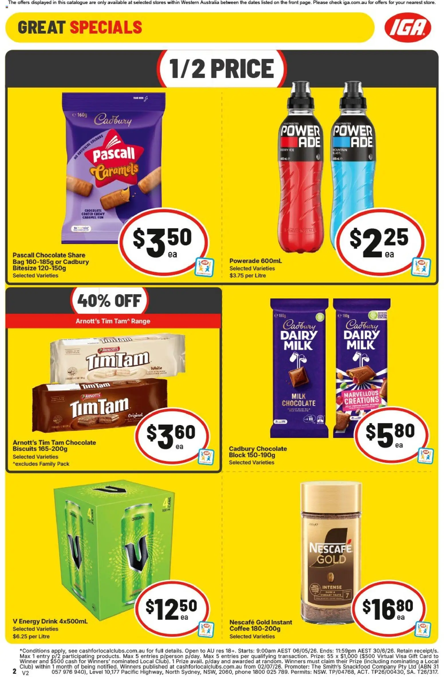 IGA catalogue - valid from 03.06.2026 | Page: 2 | Products: Dairy, Biscuits, Nescafe, Bag